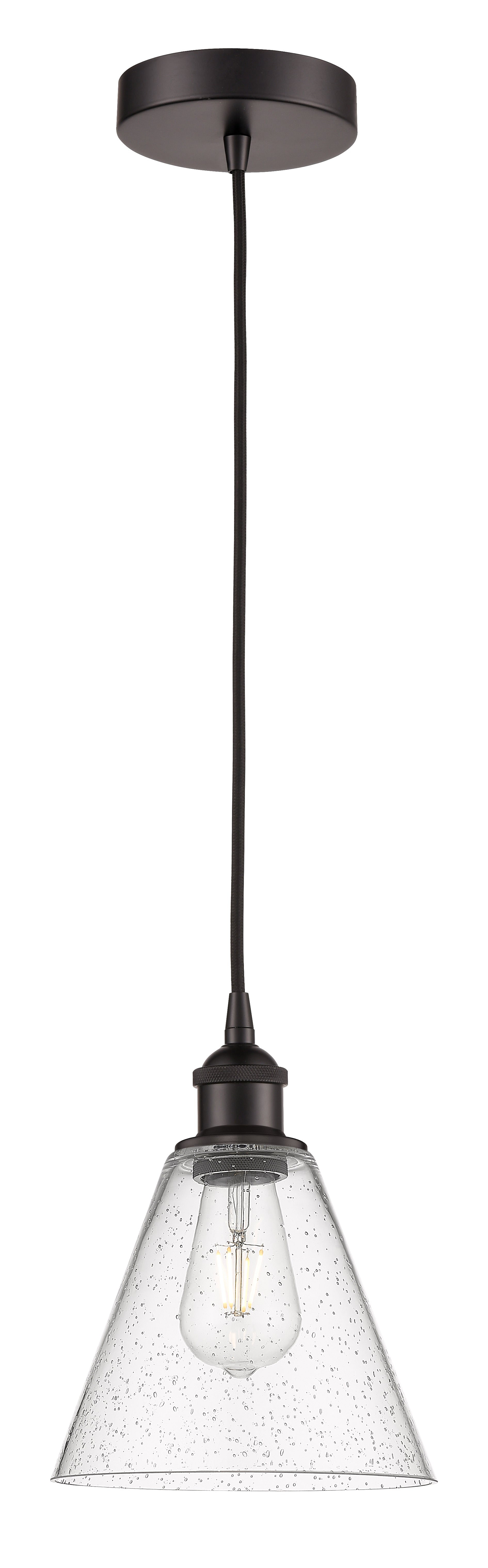 Edison Mini Pendant Antique Brass Glass