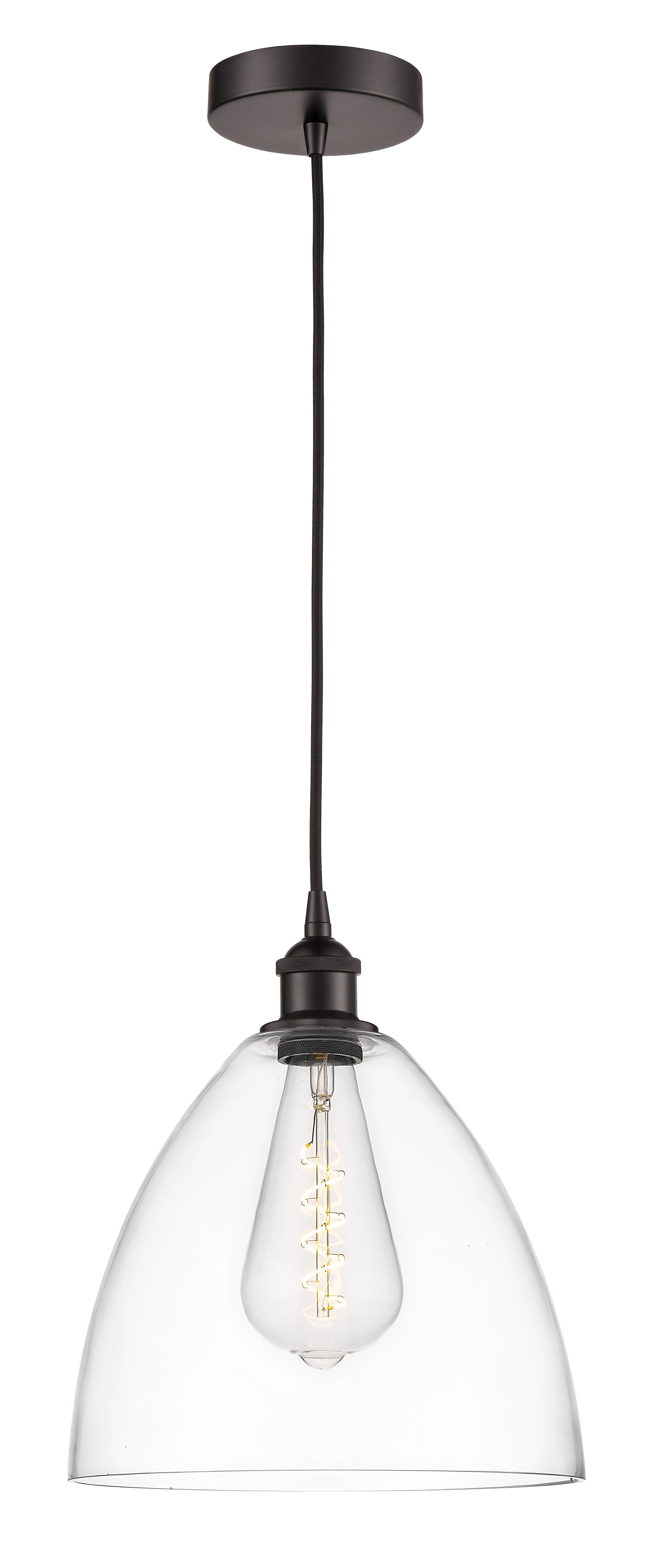 Edison Mini Pendant Cast Brass 12 Inch