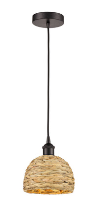 Edison Mini Pendant Antique Brass Woven