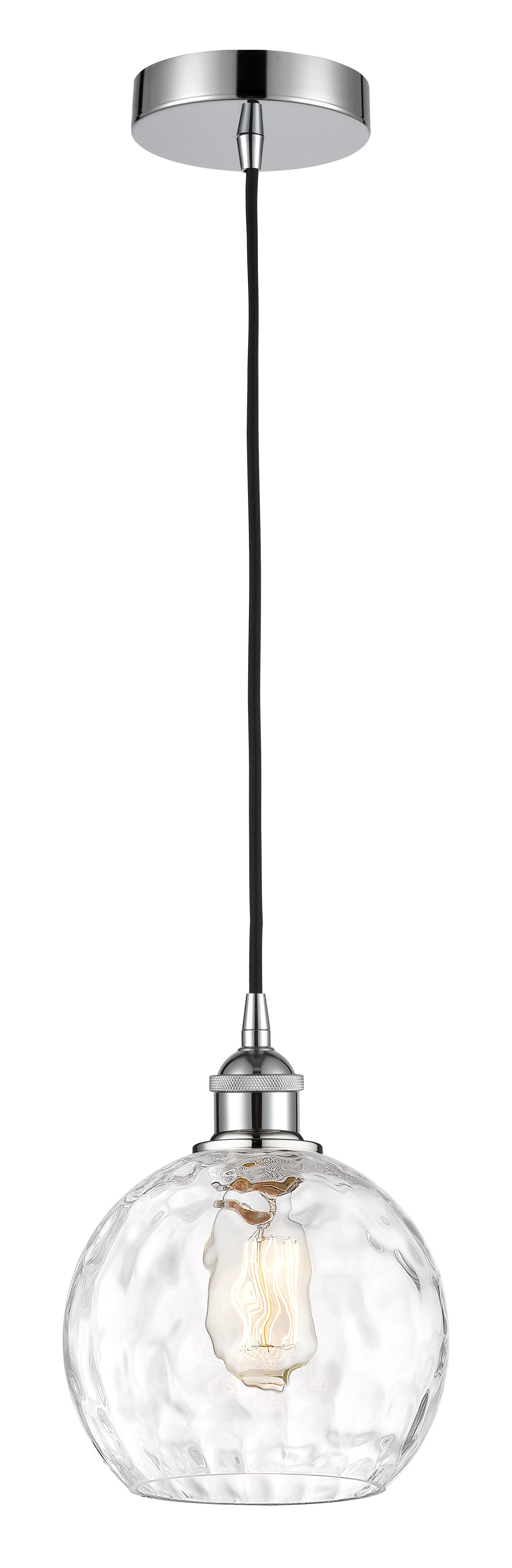 Edison Mini Pendant Antique Brass 8 Inch