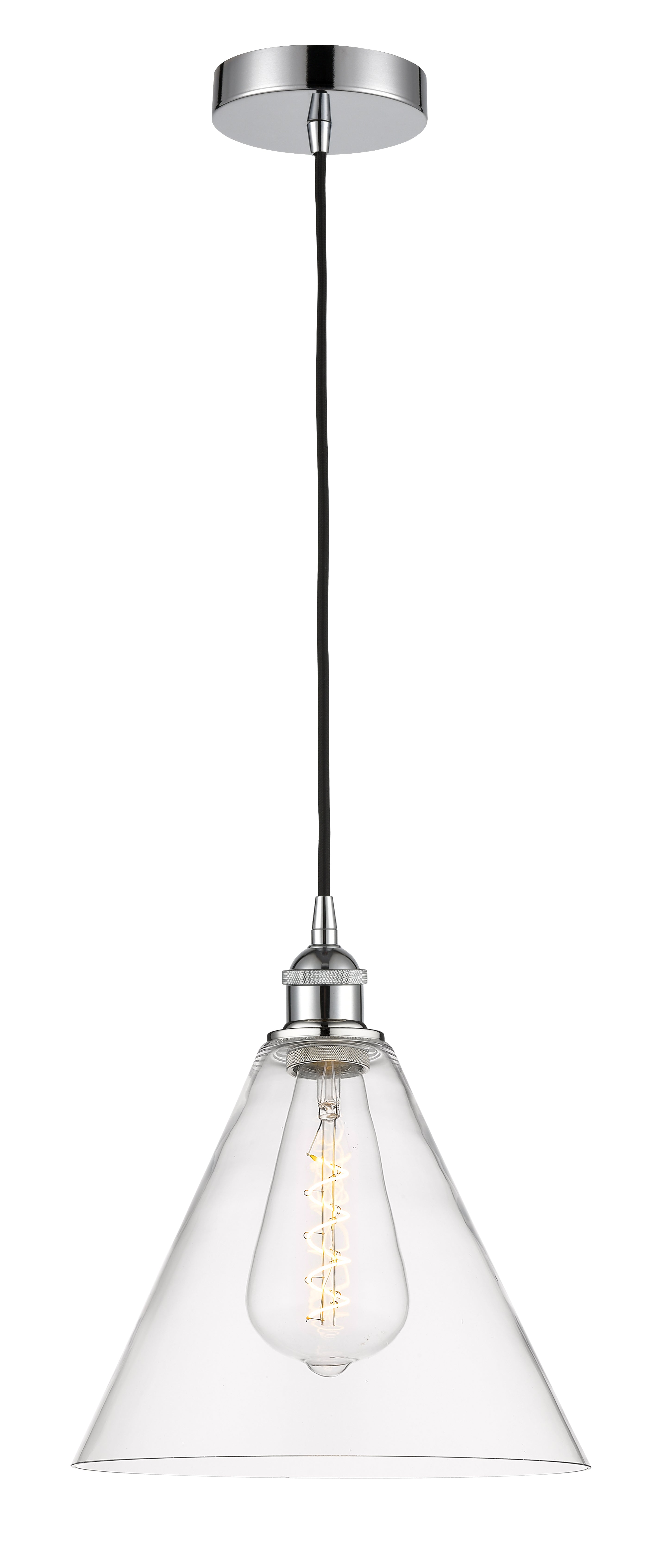 Edison Mini Pendant Antique Brass Glass