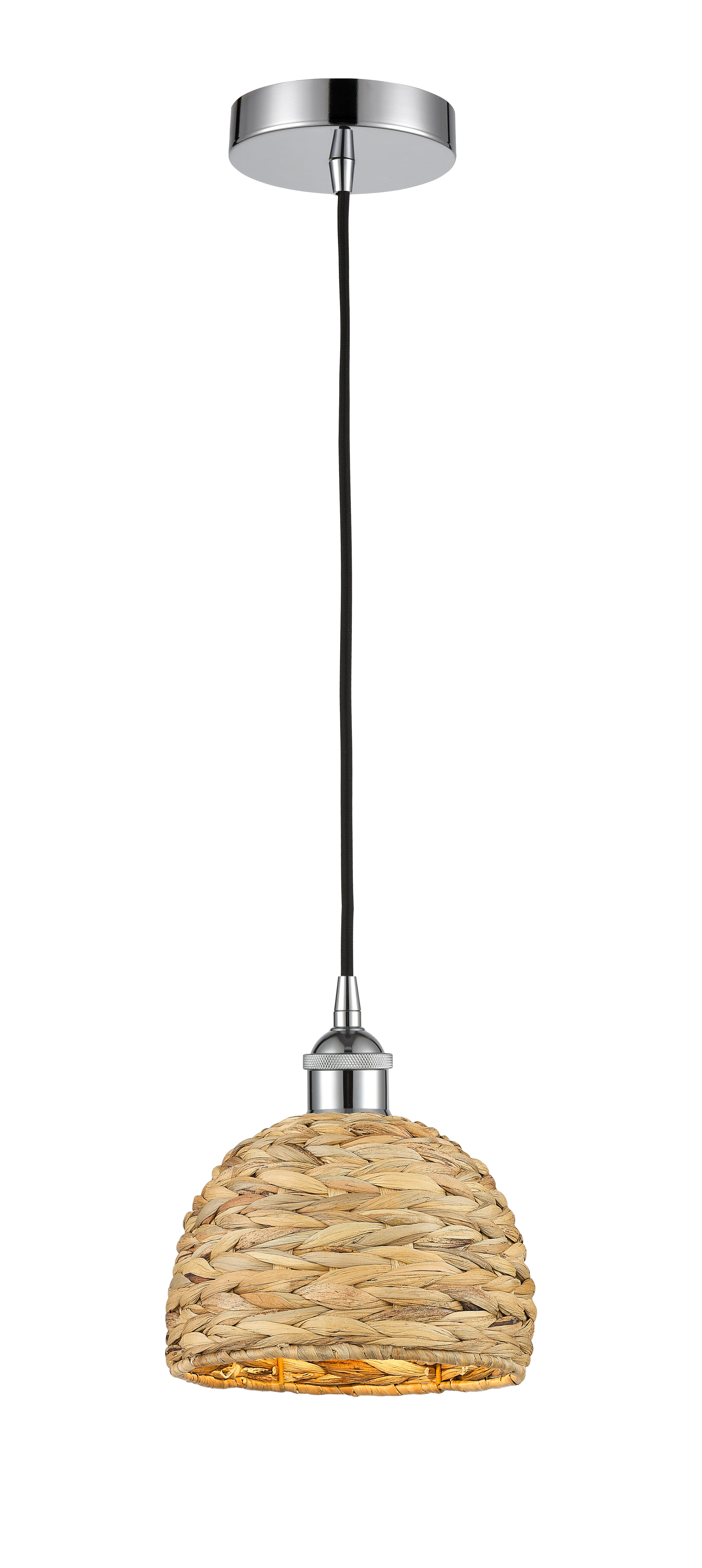 Edison Mini Pendant Antique Brass Woven