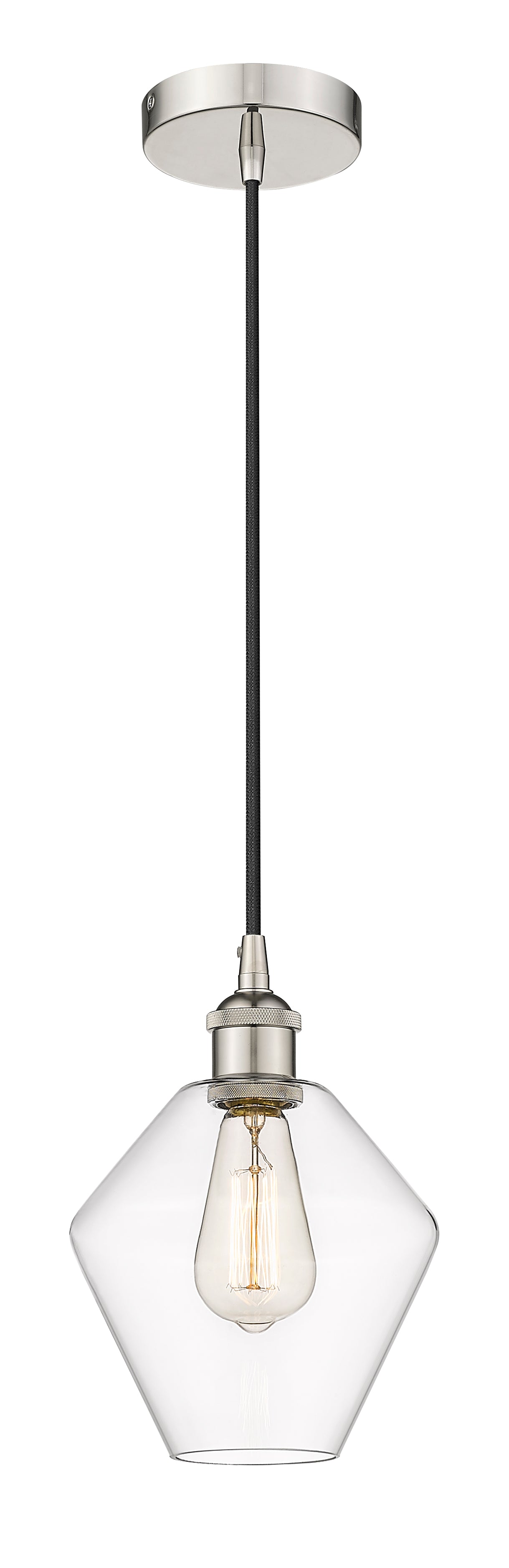 Edison Mini Pendant Cast Glass Brass