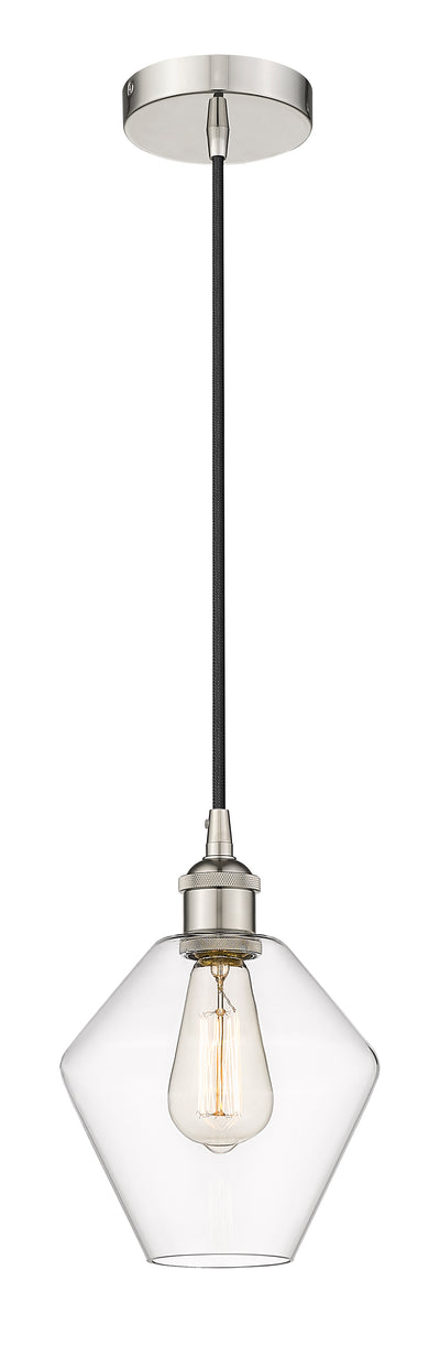 Edison Mini Pendant Cast Glass Brass