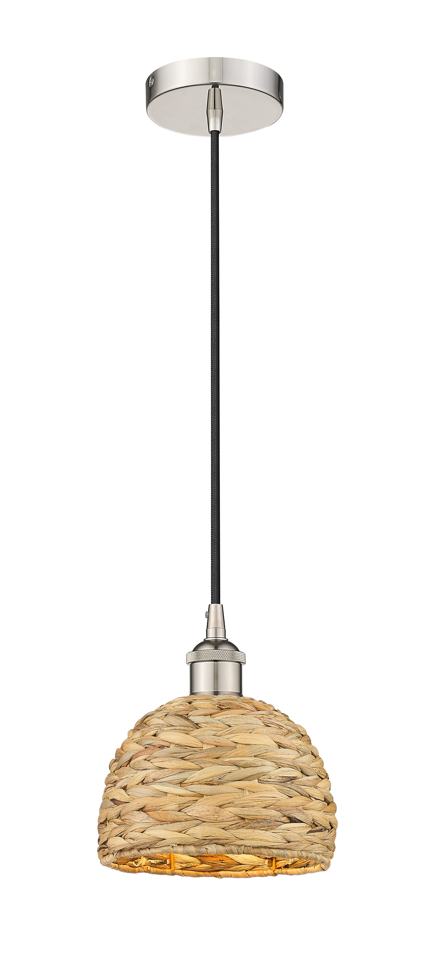 Edison Mini Pendant Antique Brass Woven