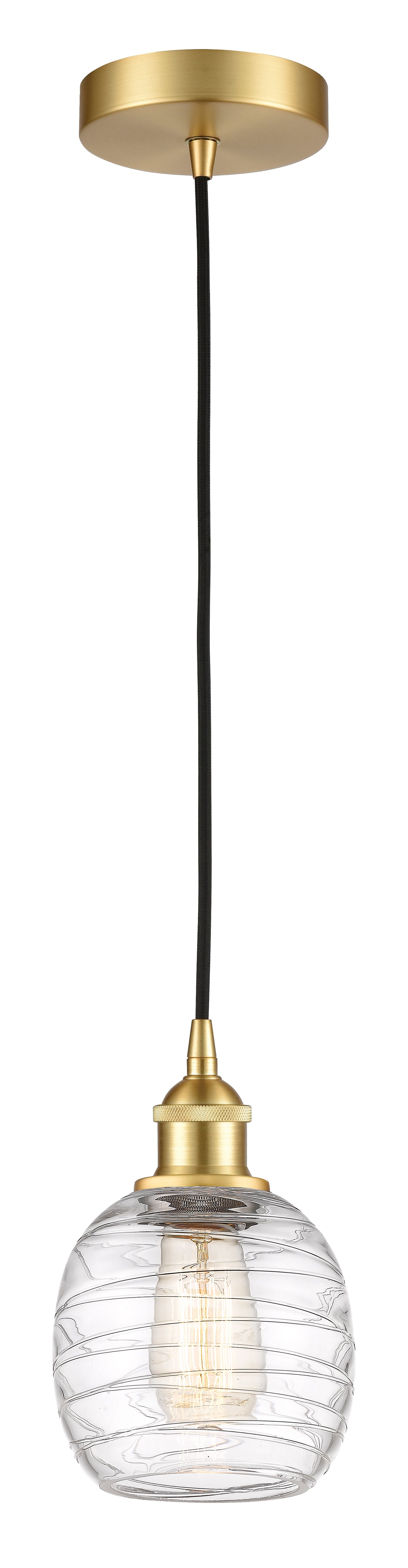Edison Mini Pendant Antique Brass Finish