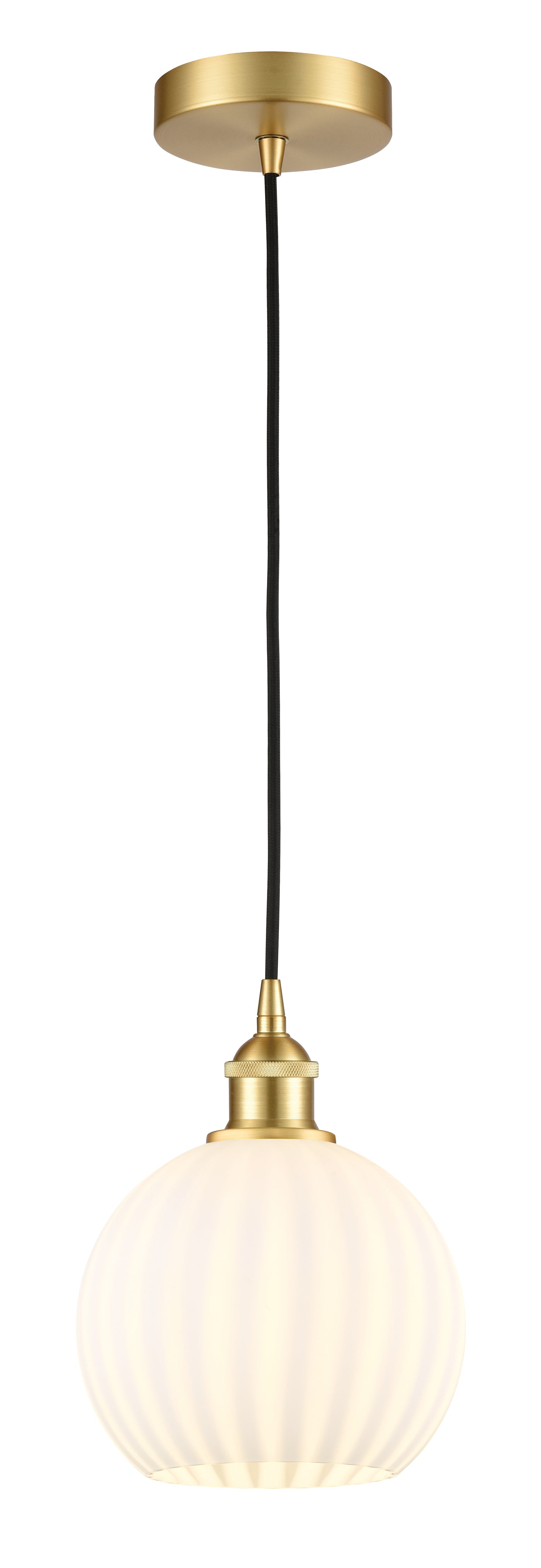 Edison Mini Pendant Cast Brass 8 Inch
