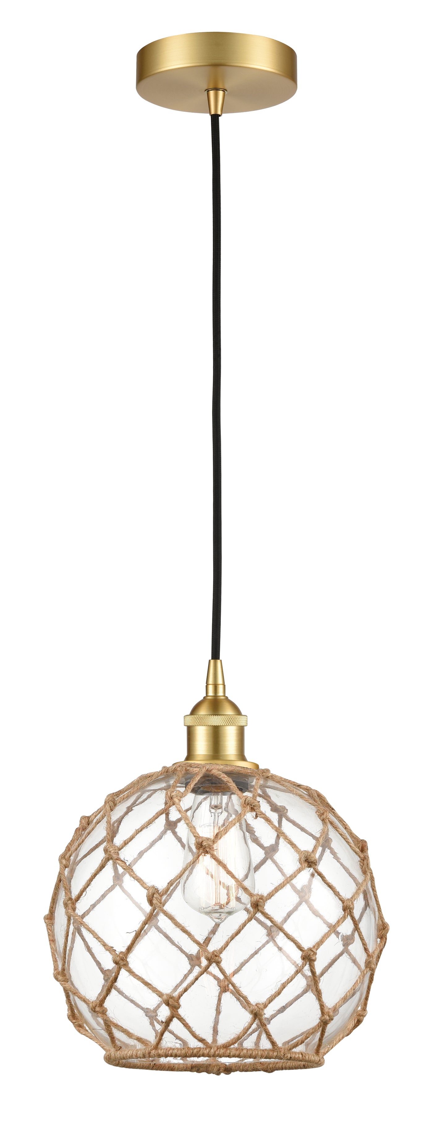 Edison Mini Pendant Antique Brass 10 Inch