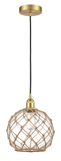 Edison Mini Pendant Antique Brass 10 Inch