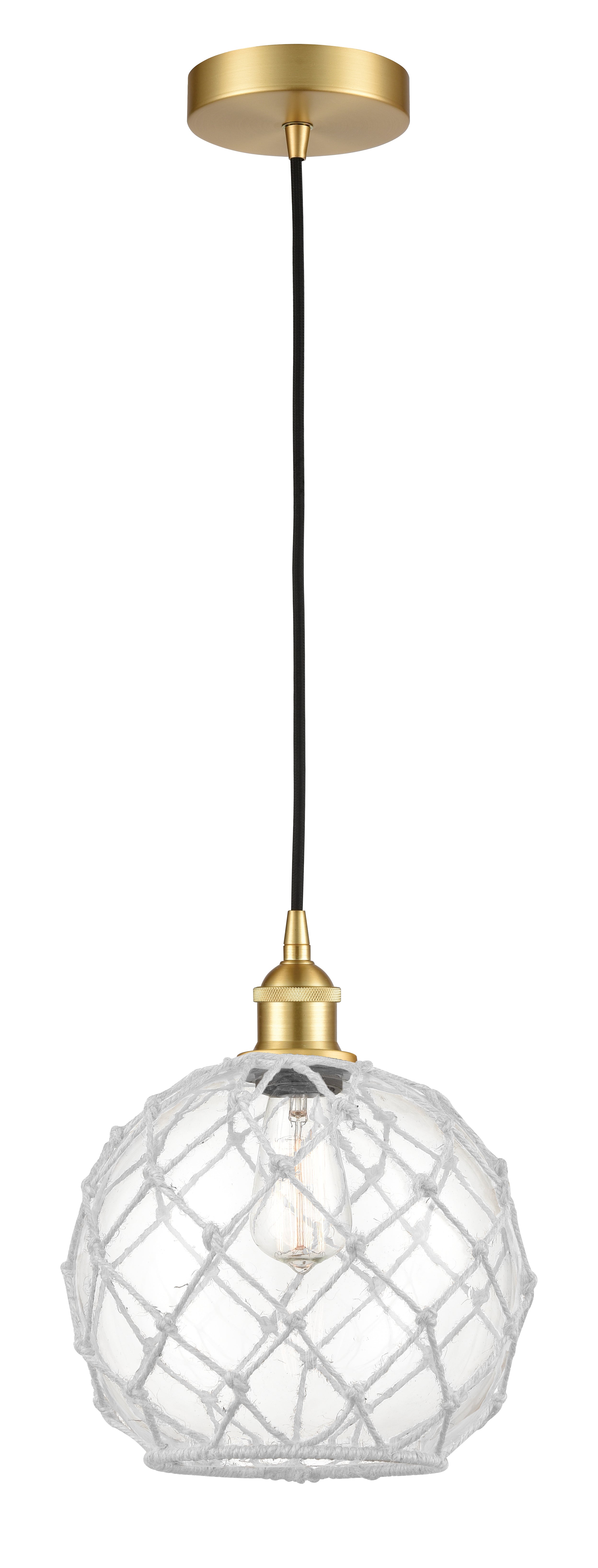 Edison Mini Pendant Antique Brass 10 Inch