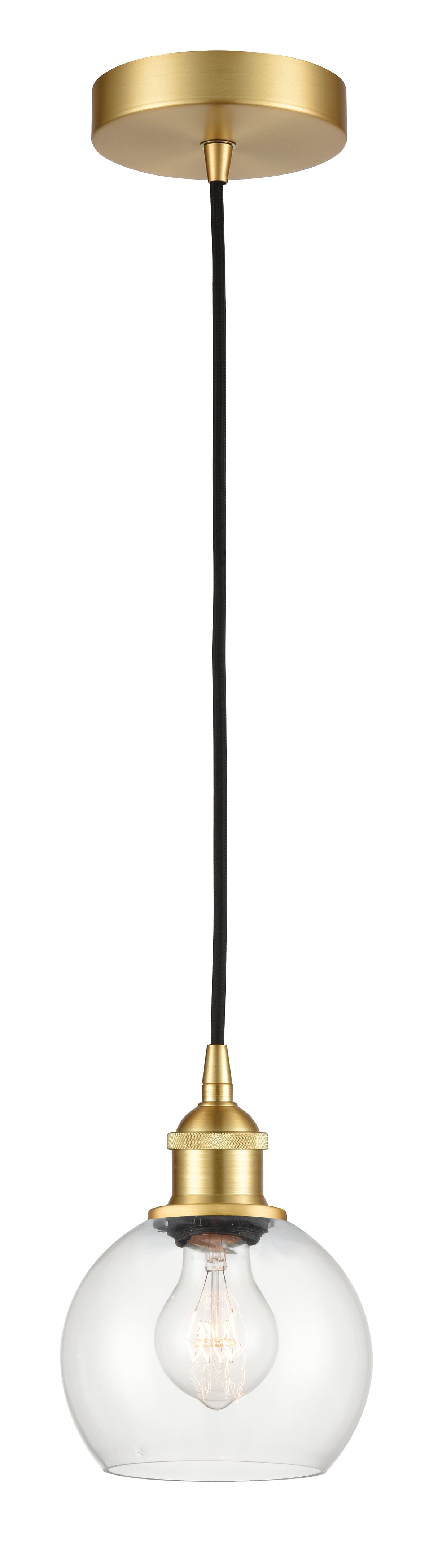 Edison Mini Pendant Antique Brass Finish