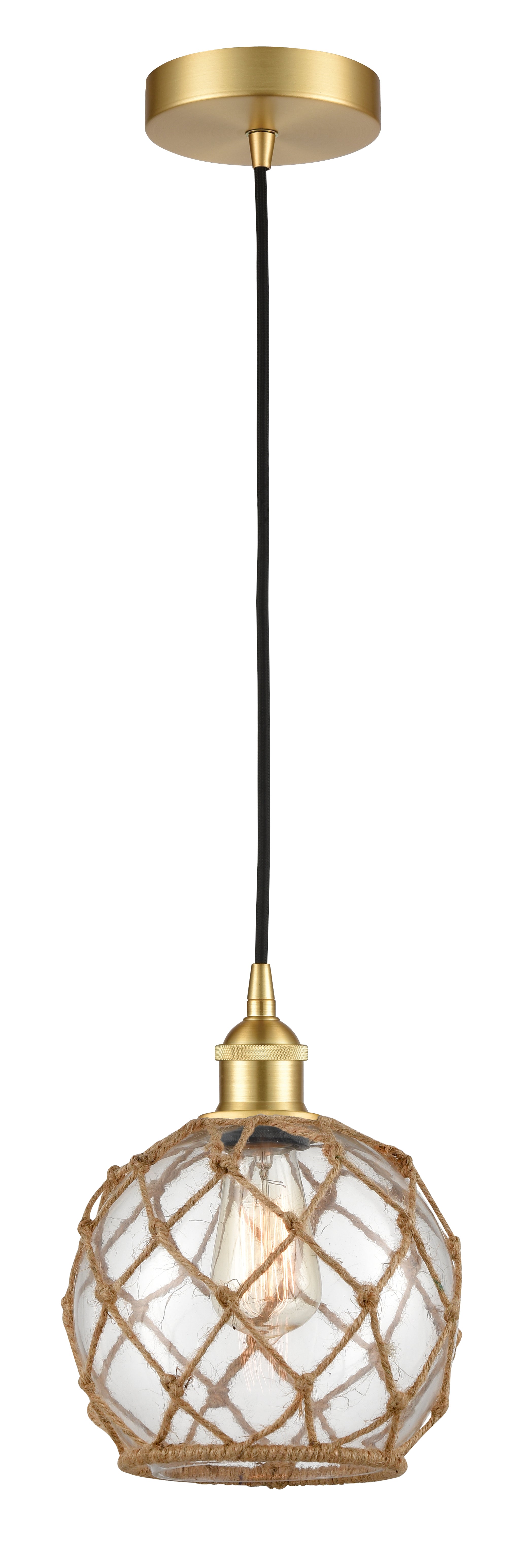 Edison Mini Pendant Antique Brass Finish