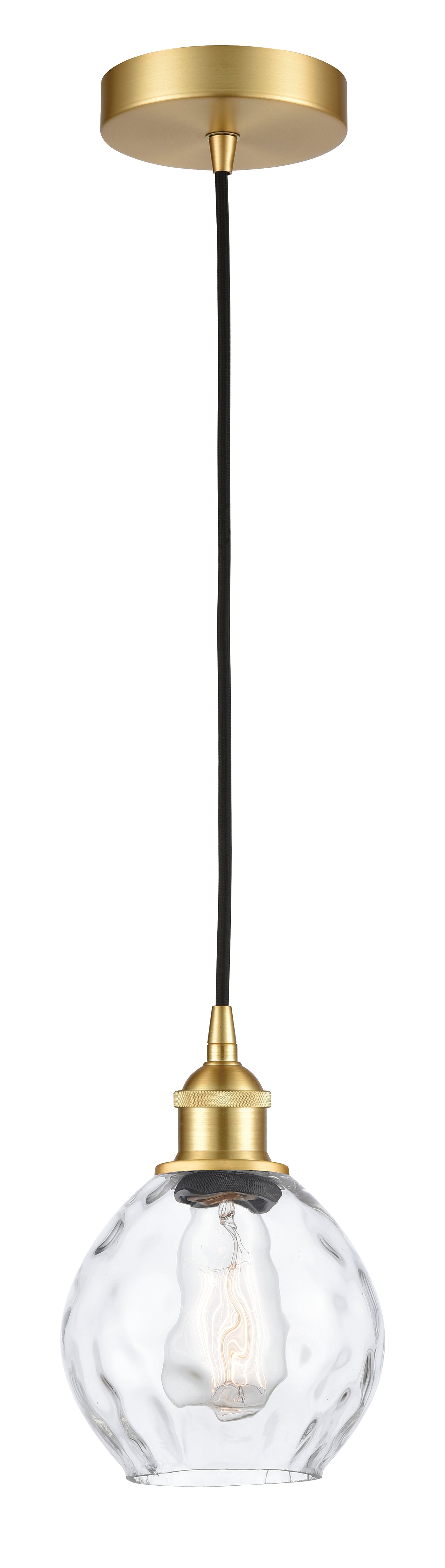 Edison Mini Pendant Antique Brass 6 Inch