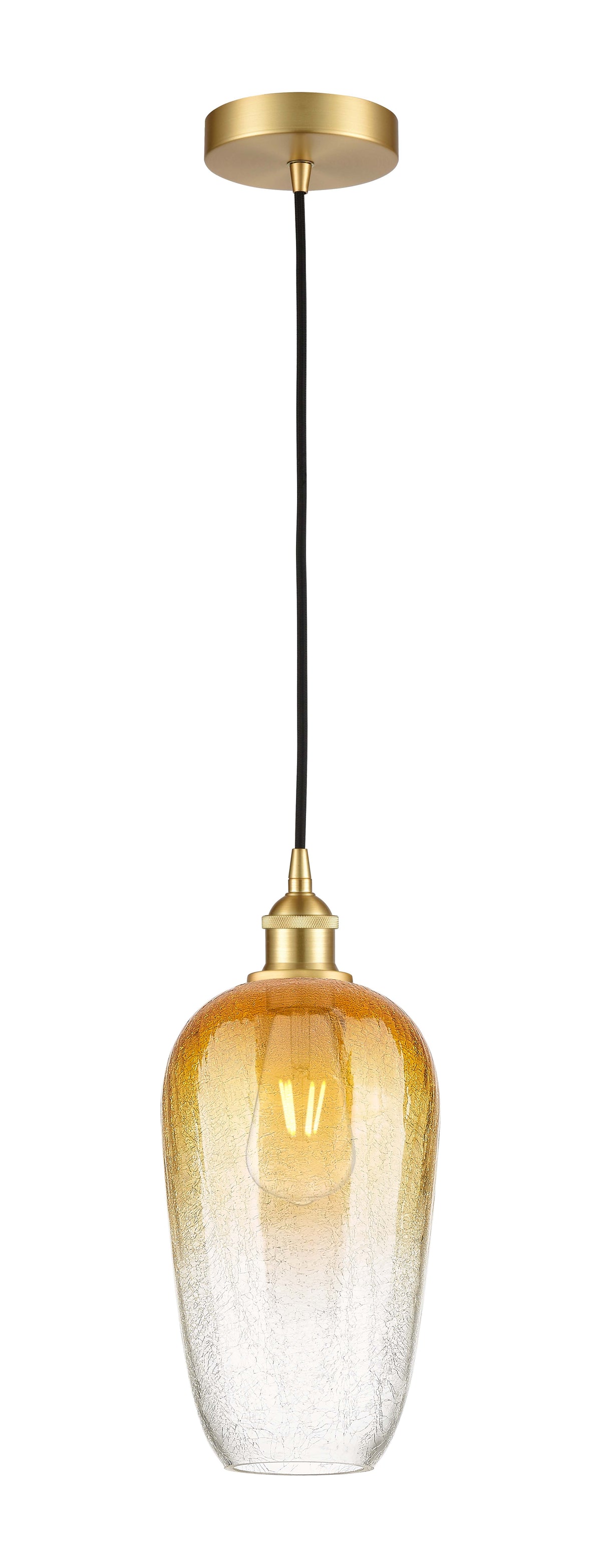 Edison Mini Pendant Antique Brass 7 Inch
