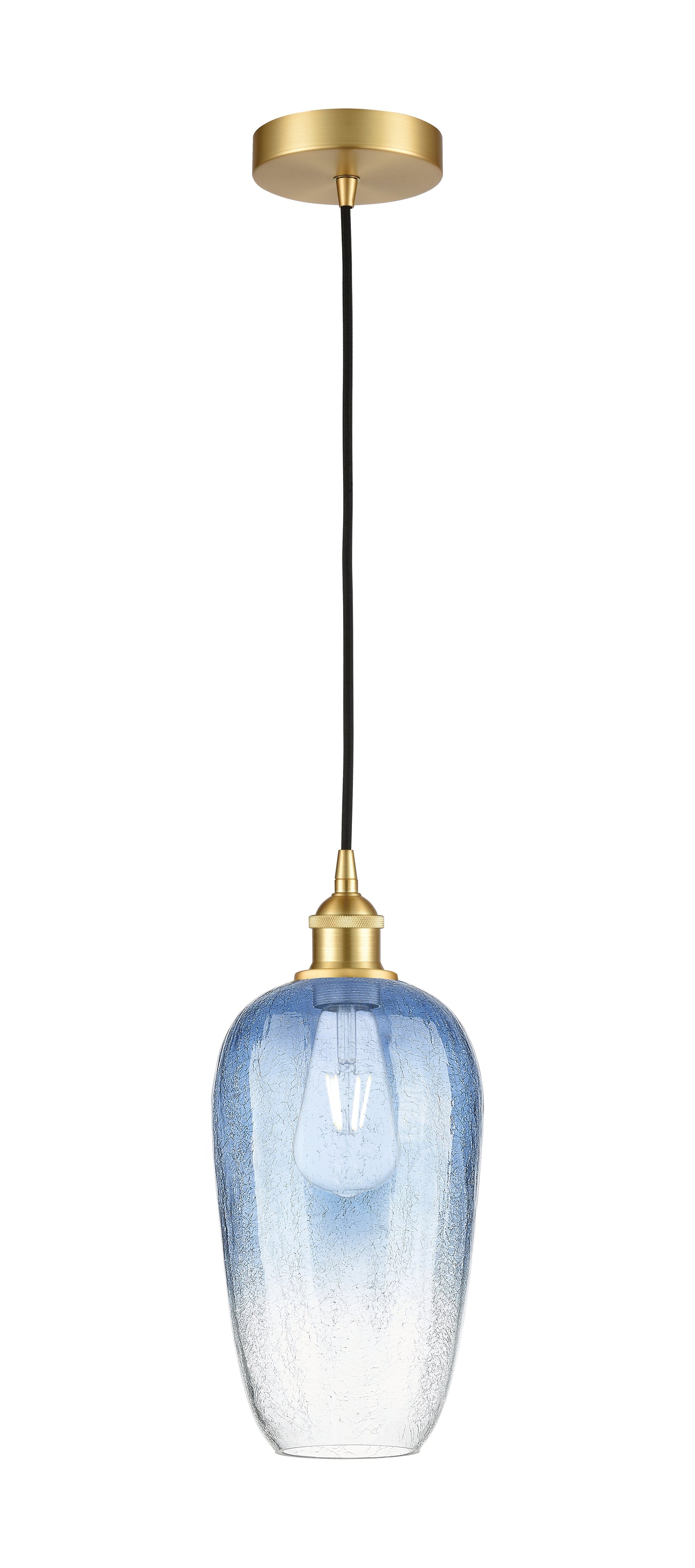 Edison Mini Pendant Antique Brass 7 Inch
