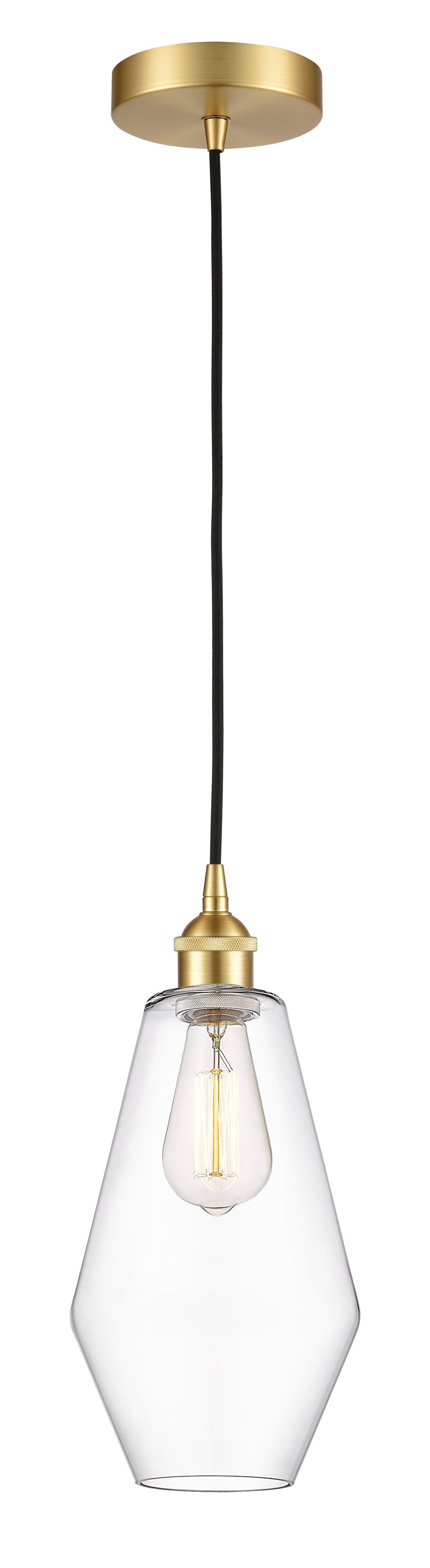 Edison Mini Pendant Antique Brass Finish