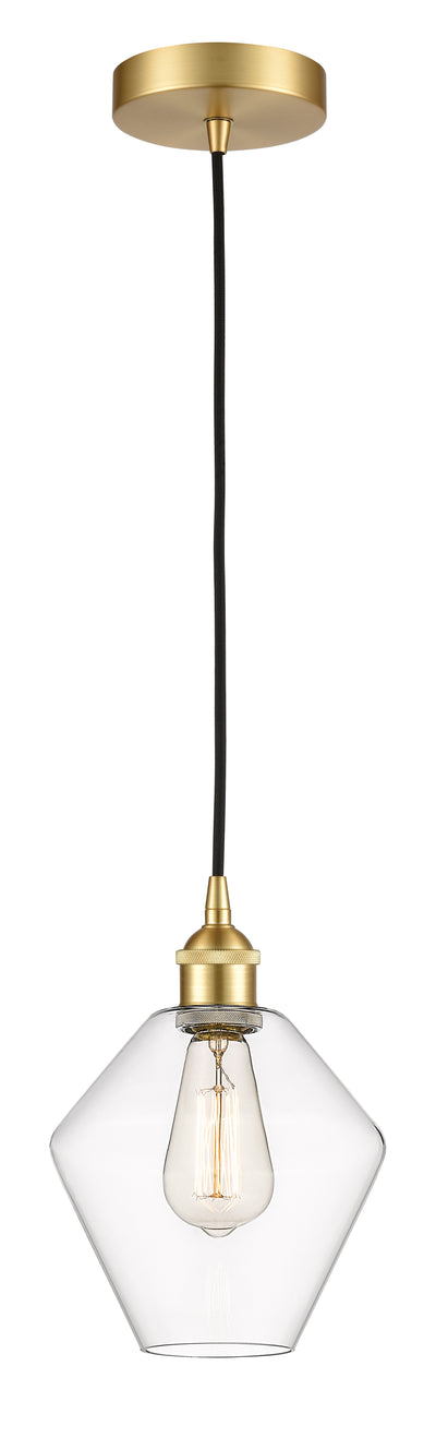 Edison Mini Pendant Cast Glass Brass