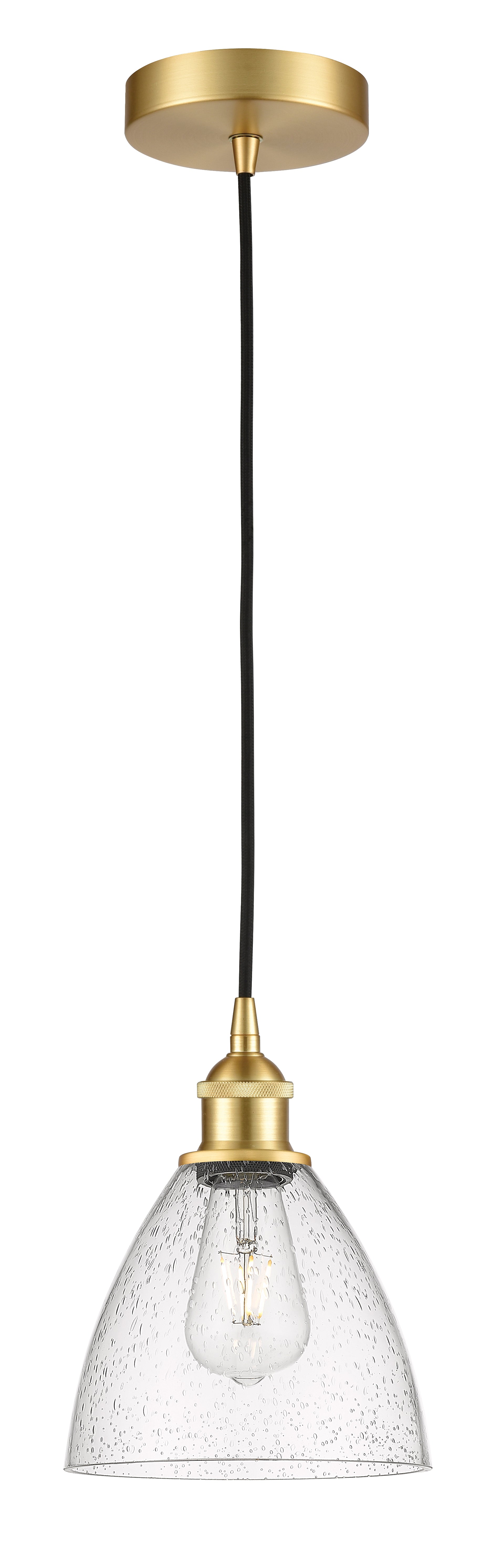 Edison Mini Pendant Antique Brass Cast