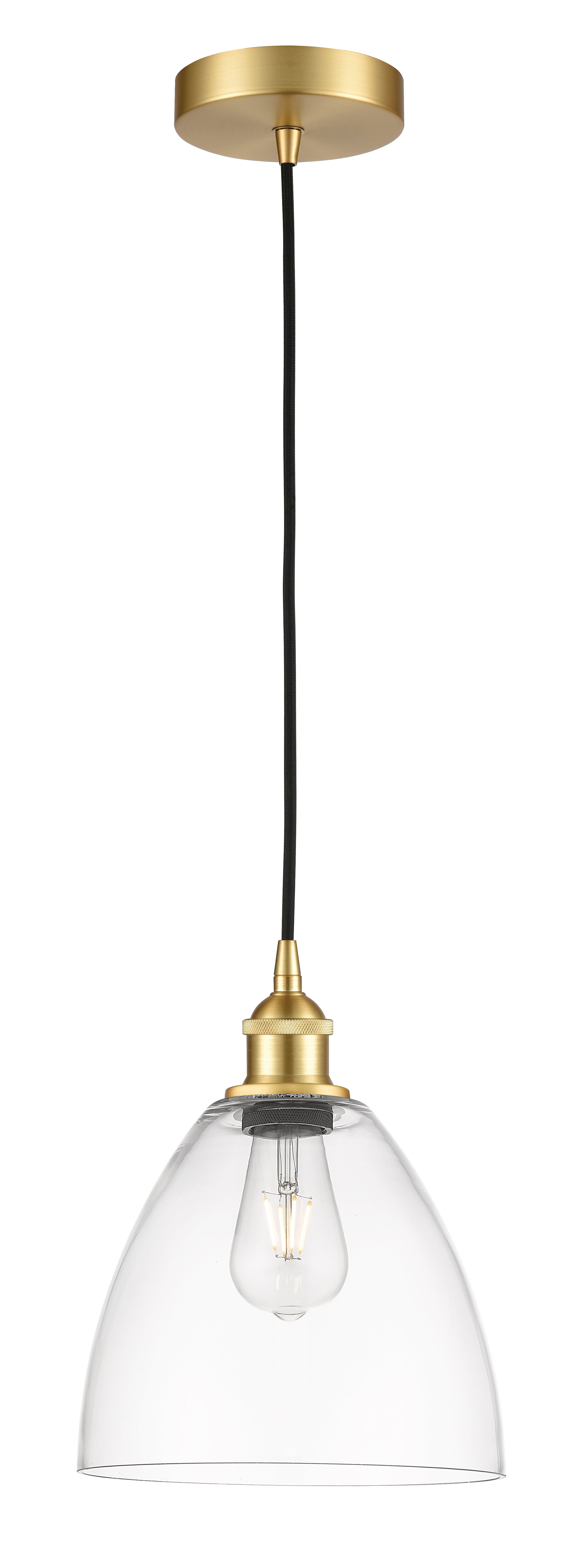 Edison Mini Pendant Antique Brass Finish