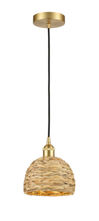 Edison Mini Pendant Antique Brass Woven