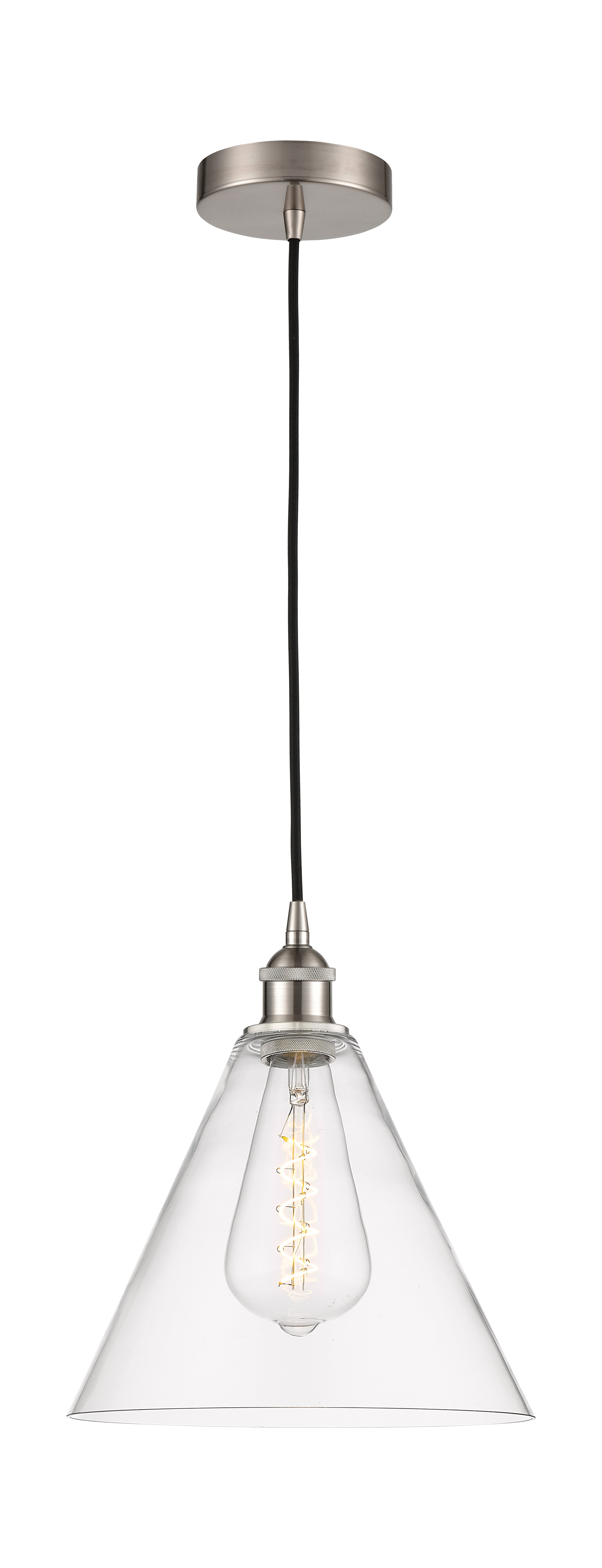 Edison Mini Pendant Antique Brass Glass