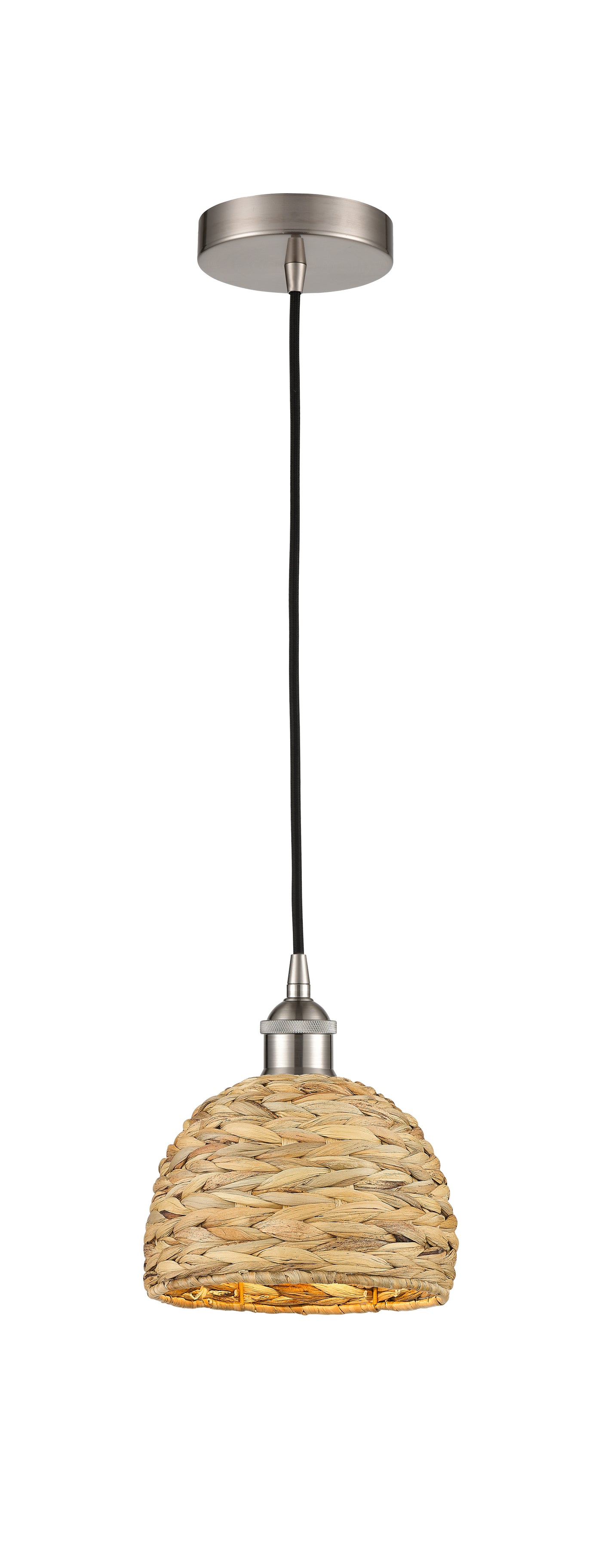 Edison Mini Pendant Antique Brass Woven