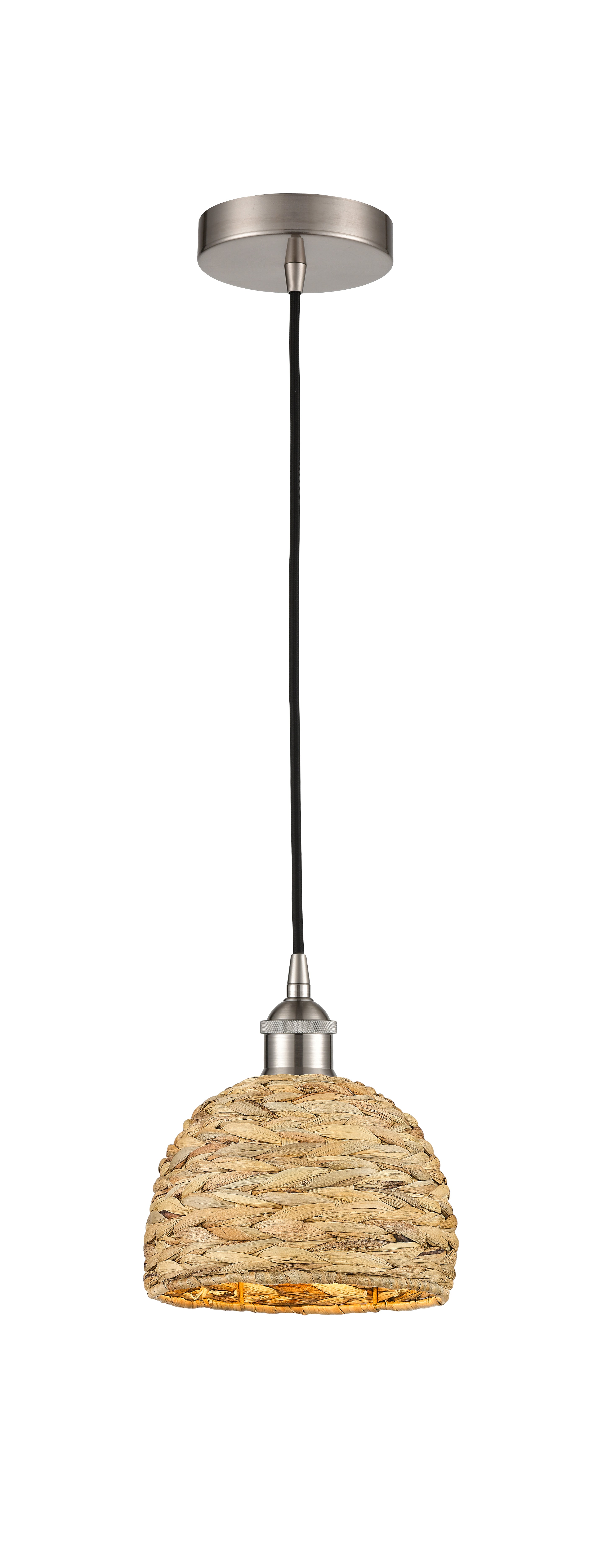 Edison Mini Pendant Antique Brass Woven