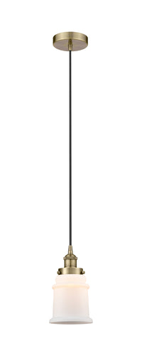Edison Mini Pendant Antique Brass 6 Inch