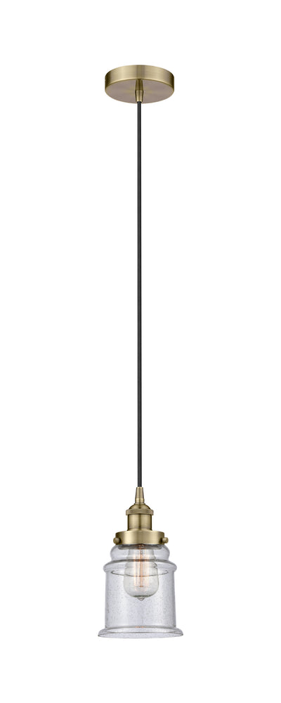 Edison Mini Pendant Antique Brass 6 Inch