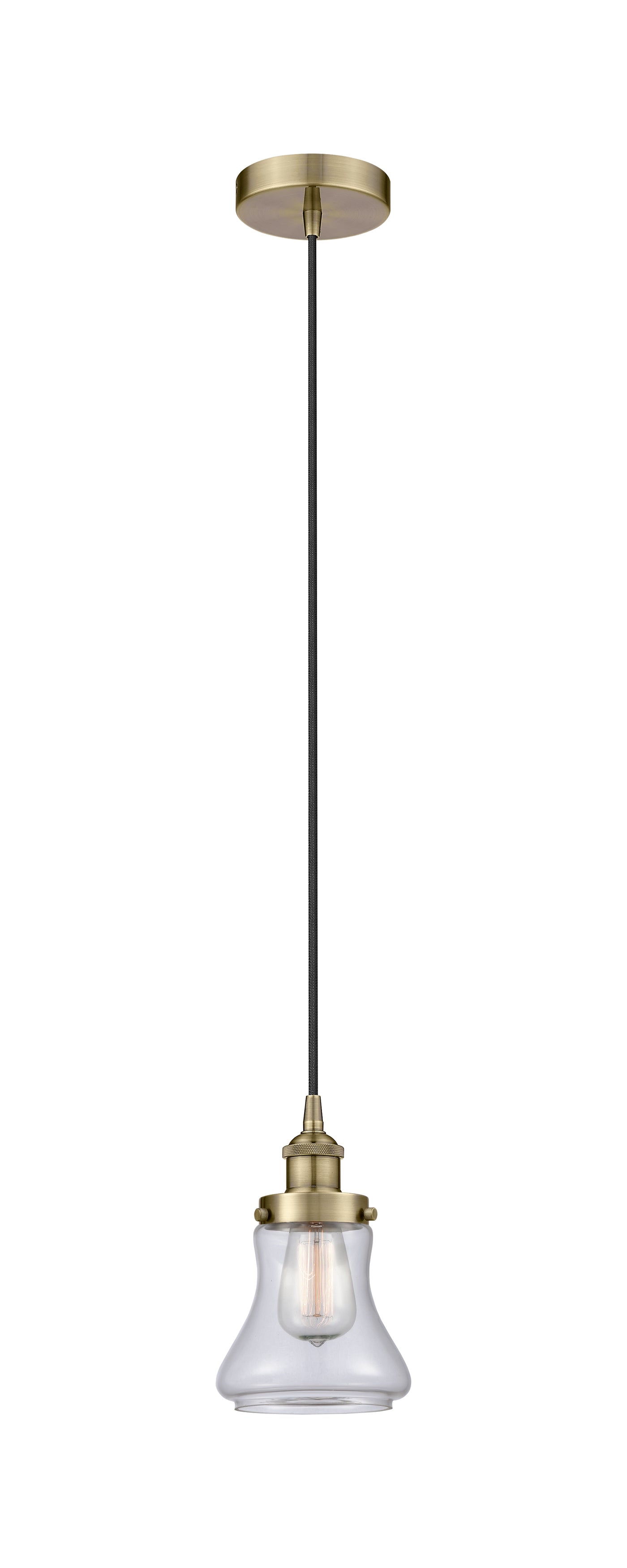 Edison Mini Pendant Antique Brass Finish