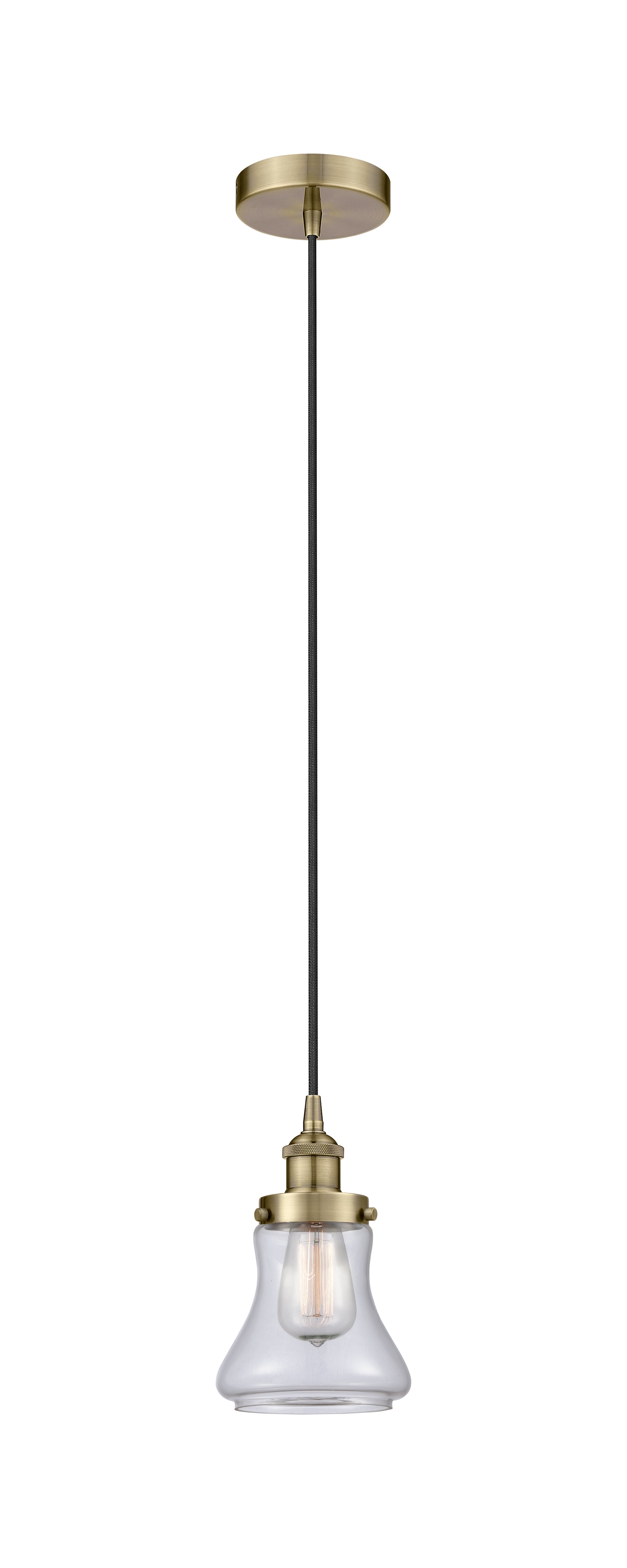 Edison Mini Pendant Antique Brass Finish