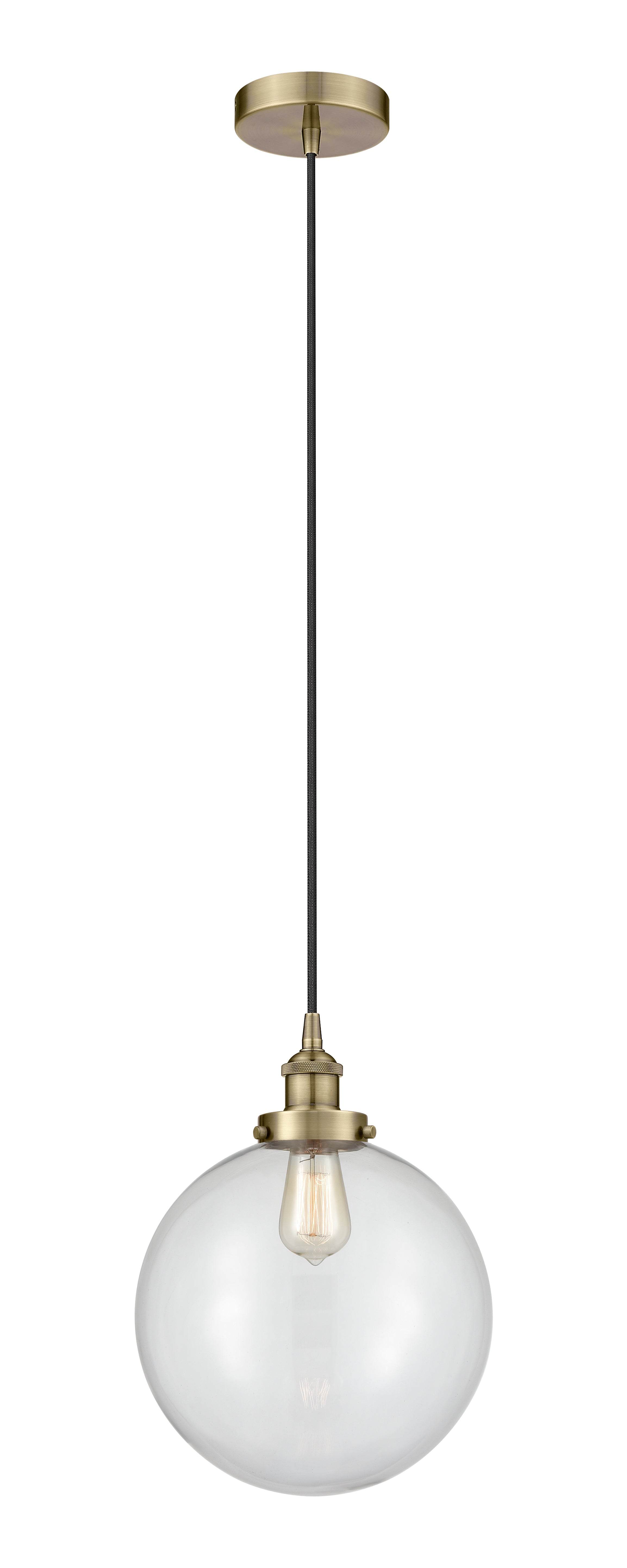 Edison Mini Pendant Antique Brass Finish
