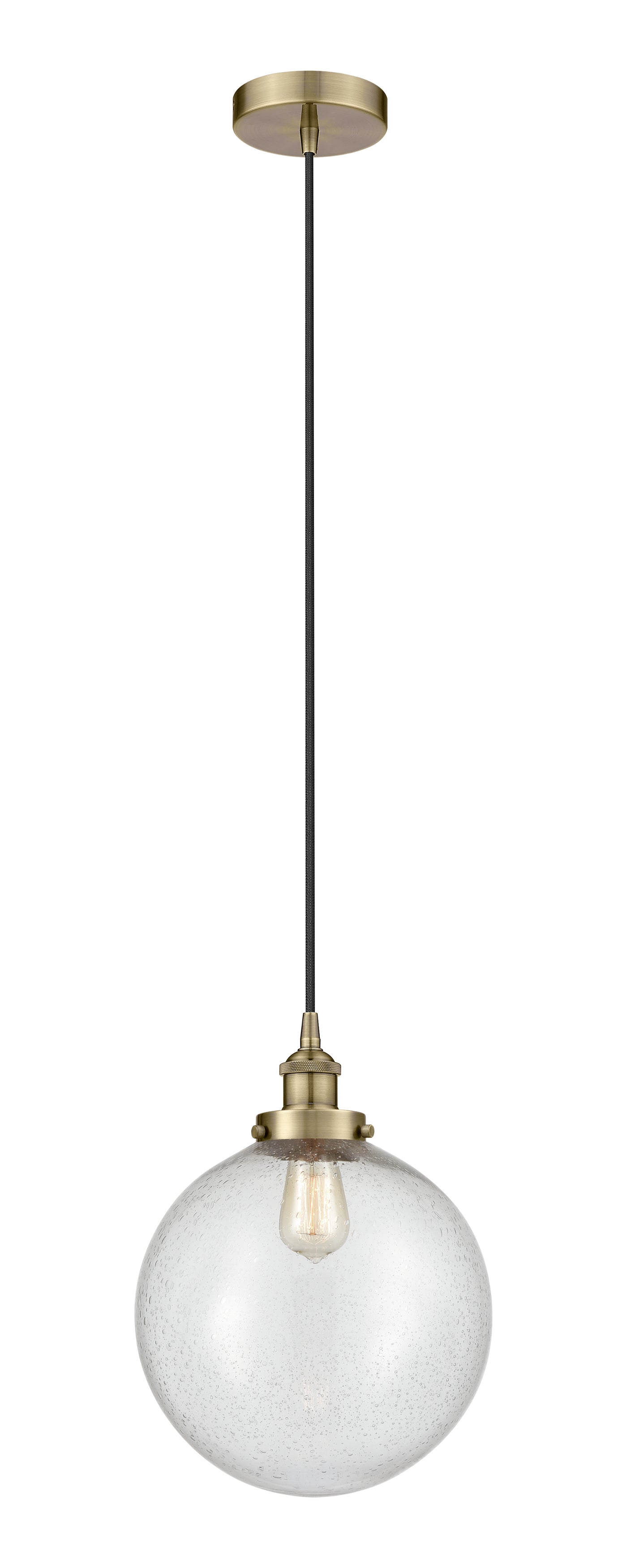 Edison Mini Pendant Cast Brass Antique