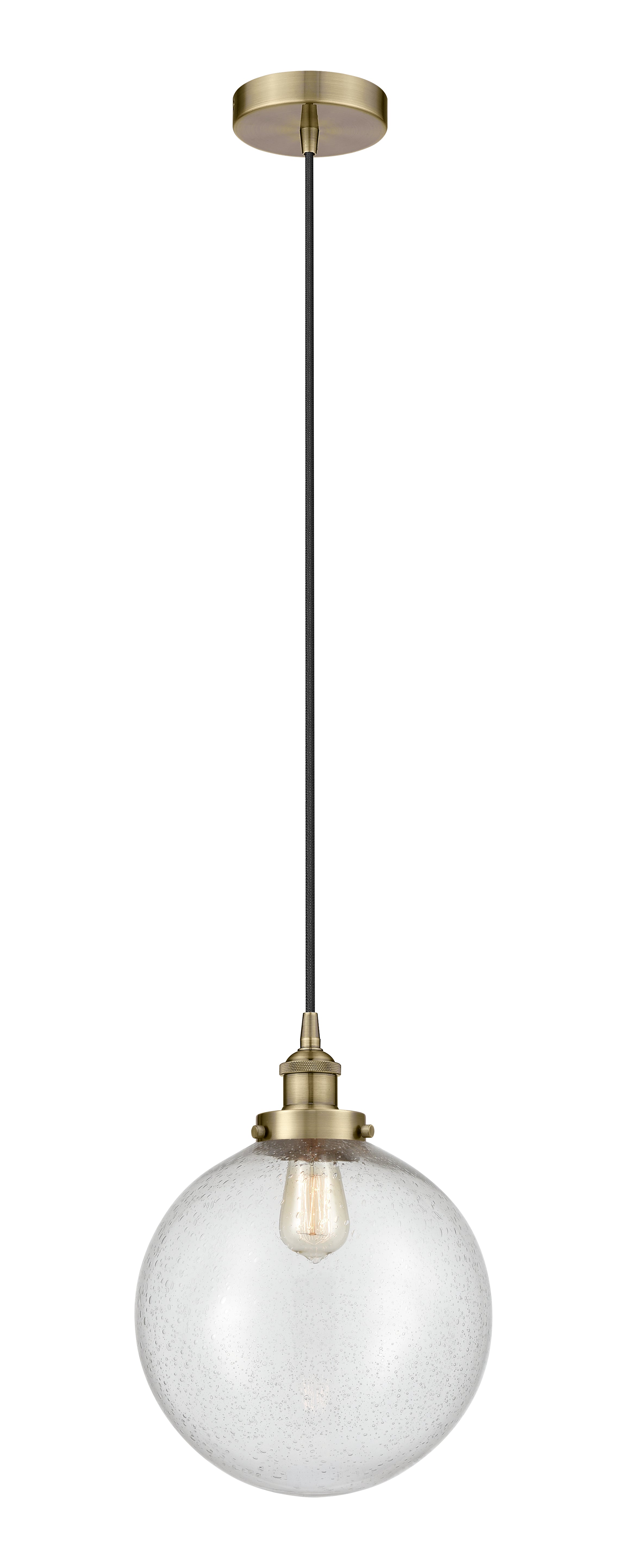 Edison Mini Pendant Cast Brass Antique
