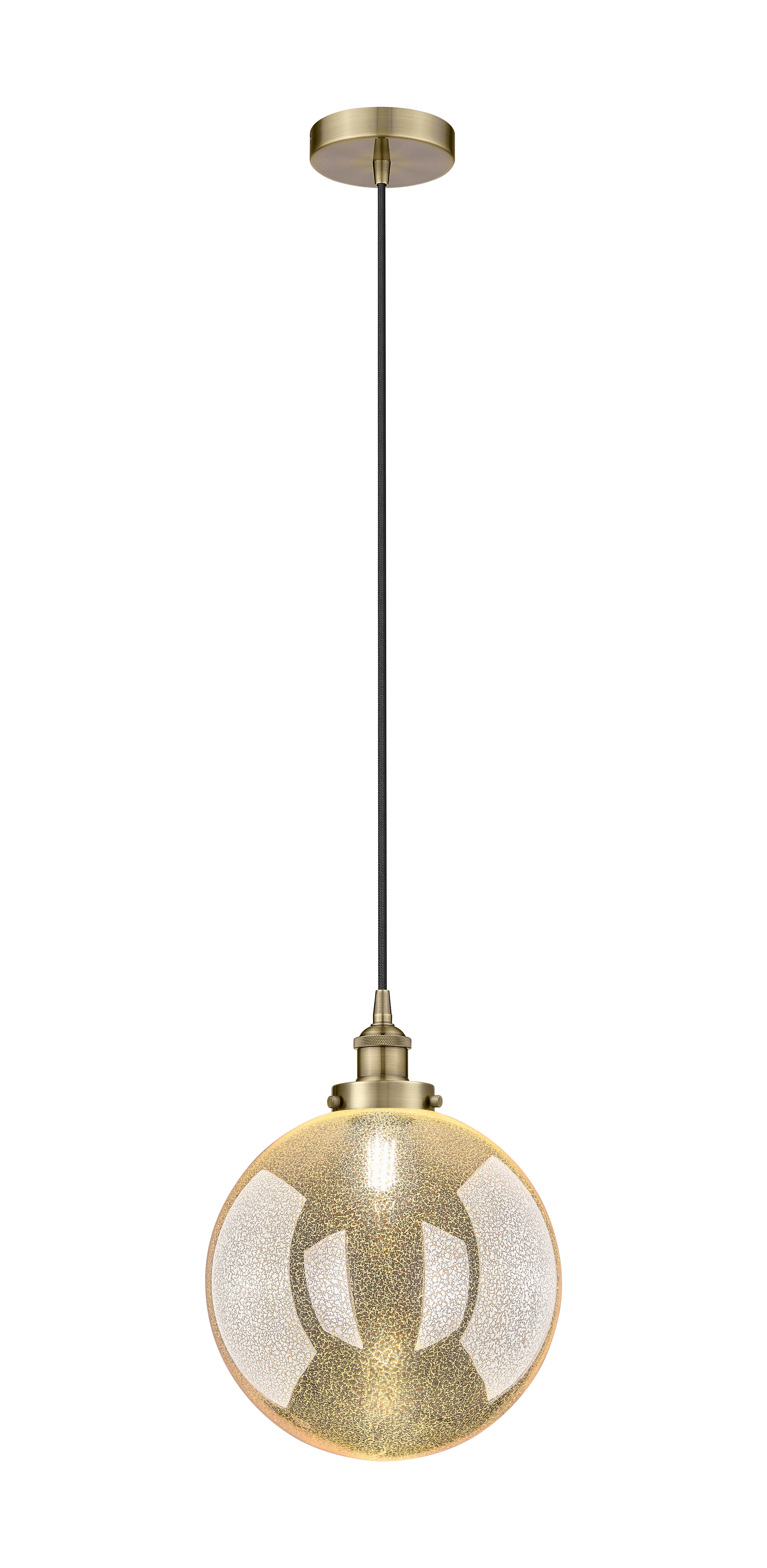 Edison Mini Pendant Cast Brass Antique