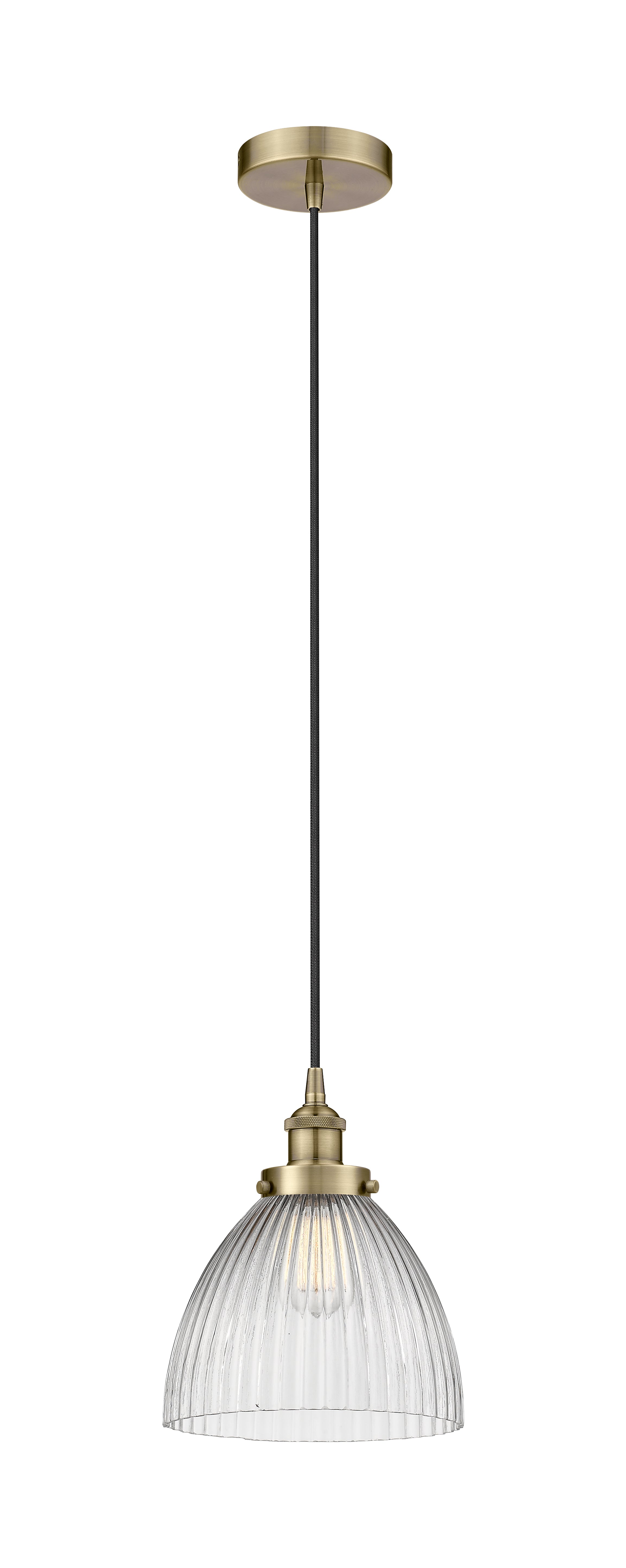 Edison Mini Pendant Antique Brass Cast