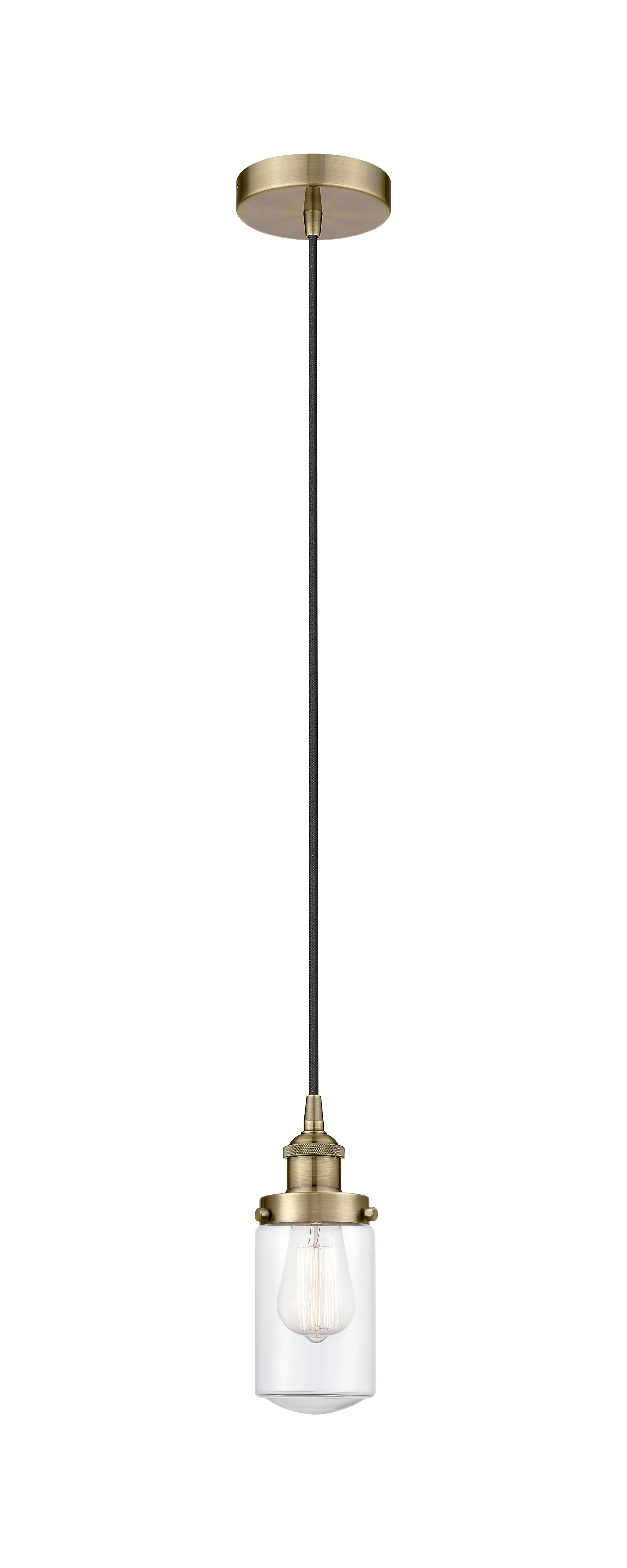 Edison Mini Pendant Antique Brass Finish