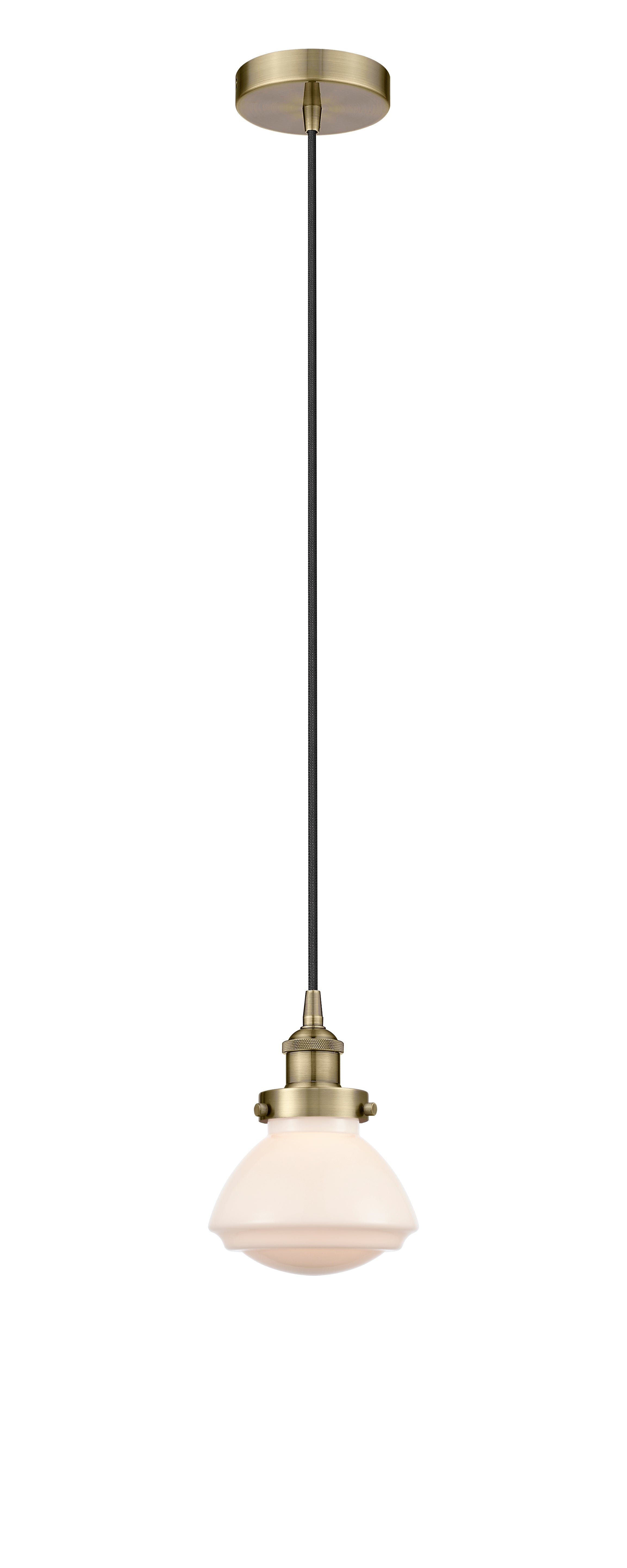 Edison Mini Pendant Antique Brass Finish