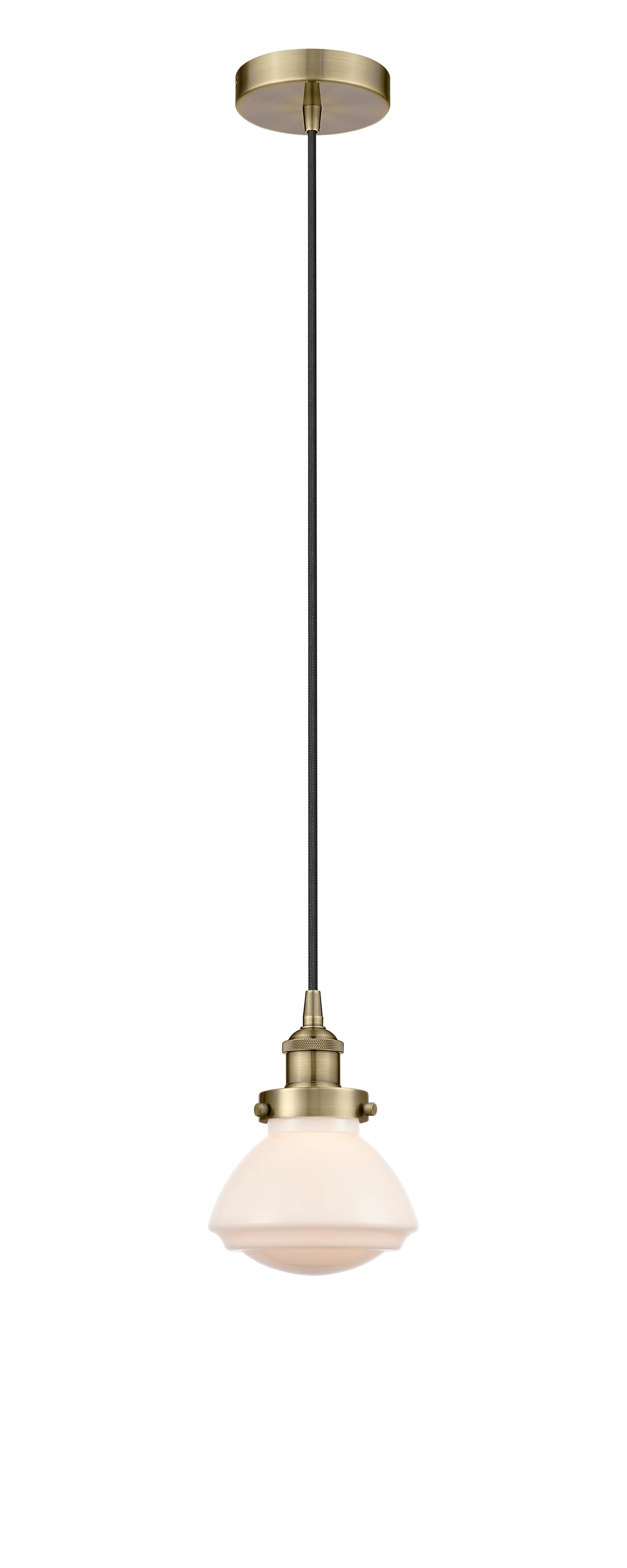 Edison Mini Pendant Antique Brass Cast