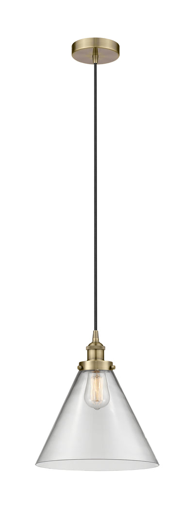 Edison Mini Pendant Cast Antique Brass