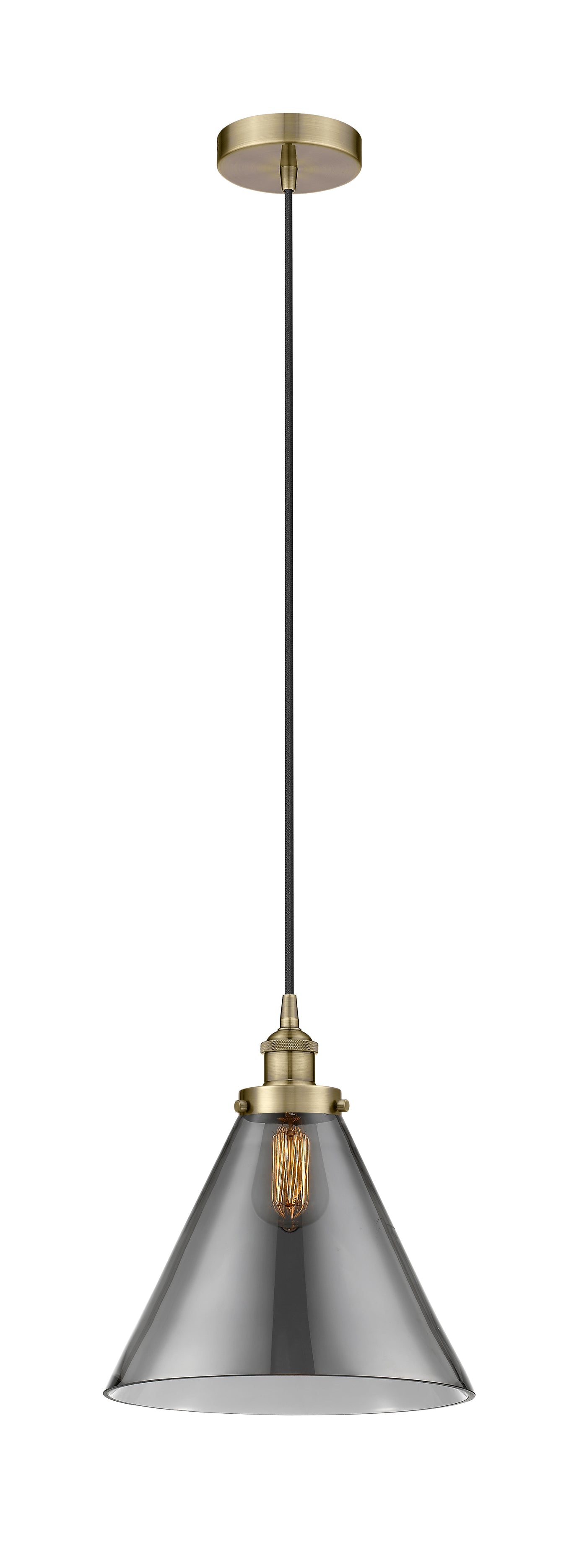 Edison Mini Pendant Cast Brass Antique