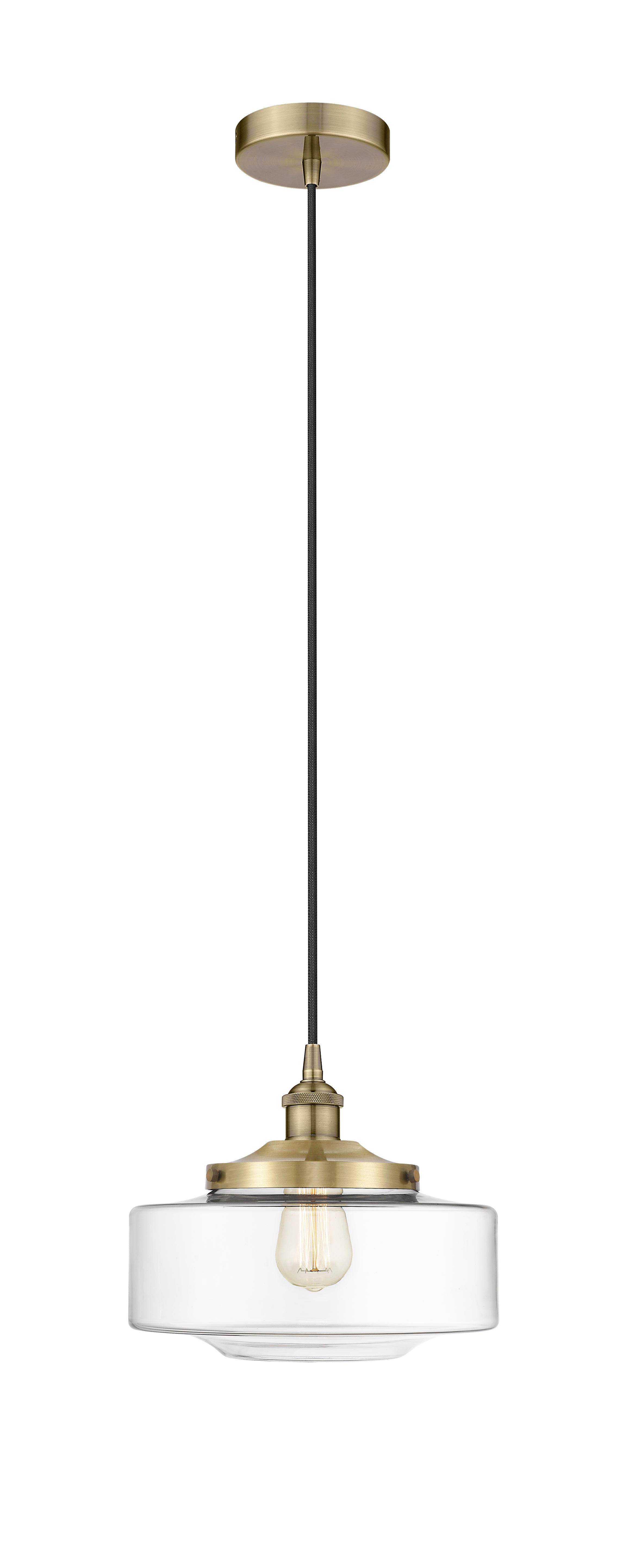 Edison Mini Pendant Antique Brass Finish