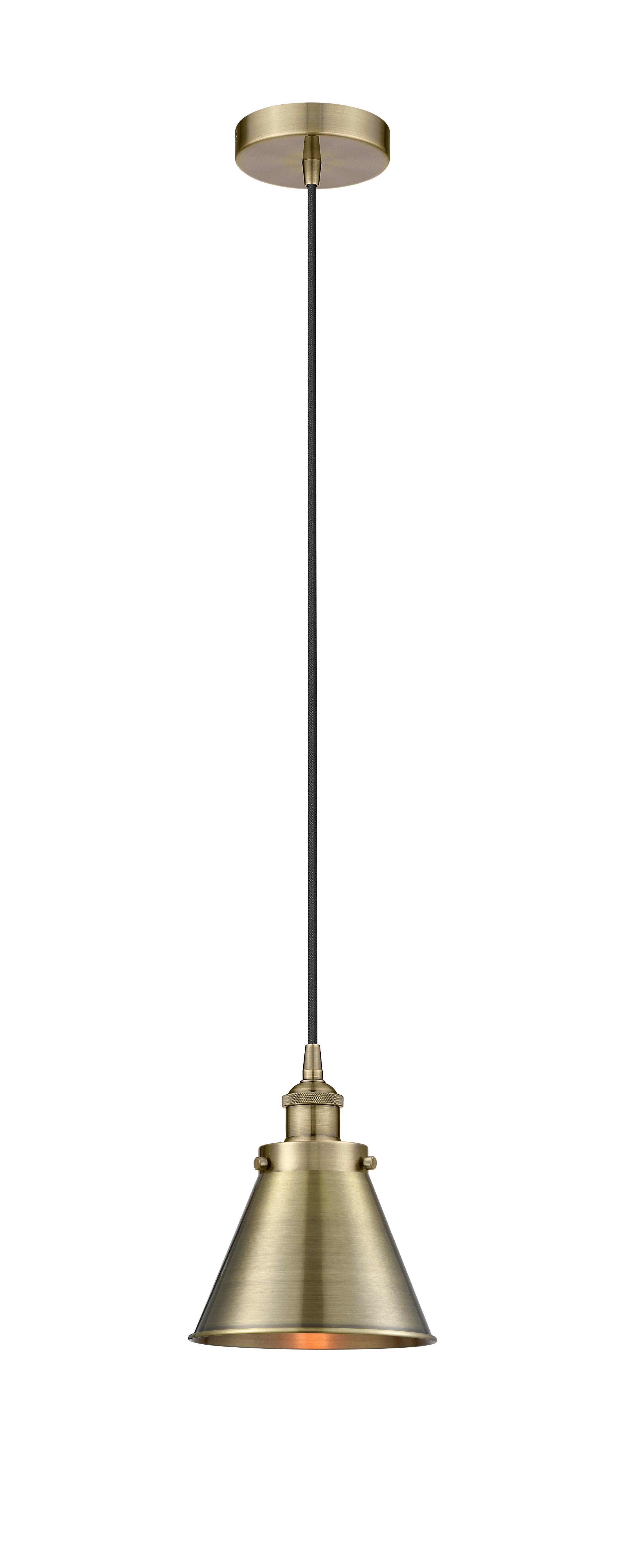 Edison Mini Pendant Antique Cast Brass