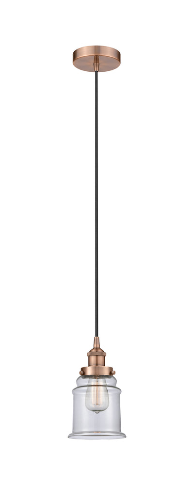 Edison Mini Pendant Antique Brass 6 Inch