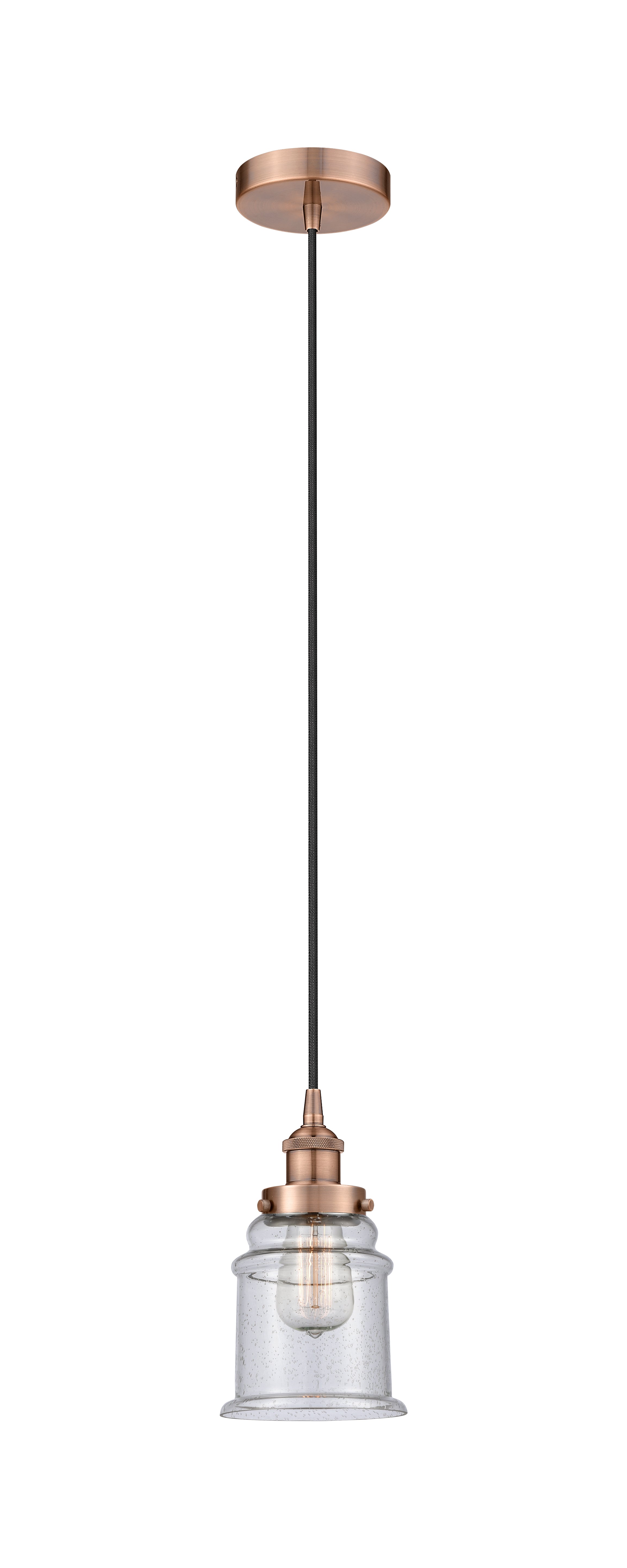 Edison Mini Pendant Antique Brass Finish