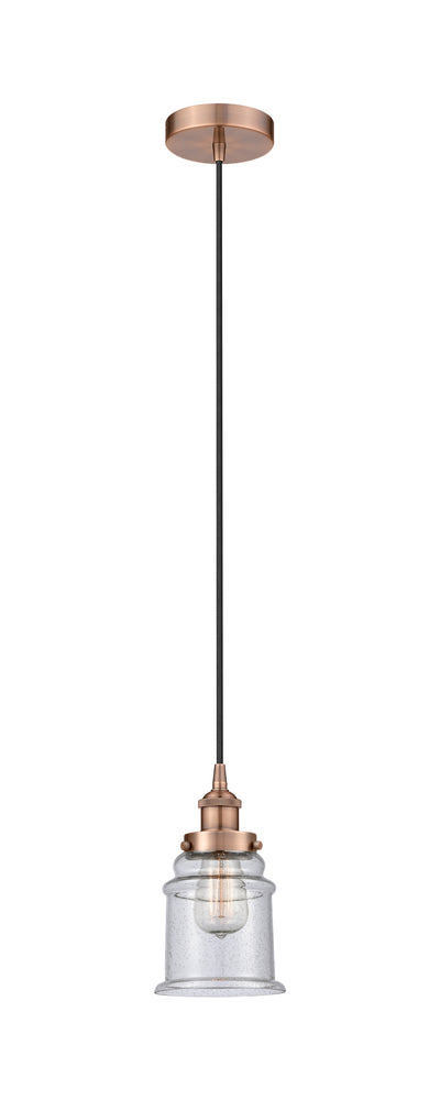 Edison Mini Pendant Antique Brass 6 Inch