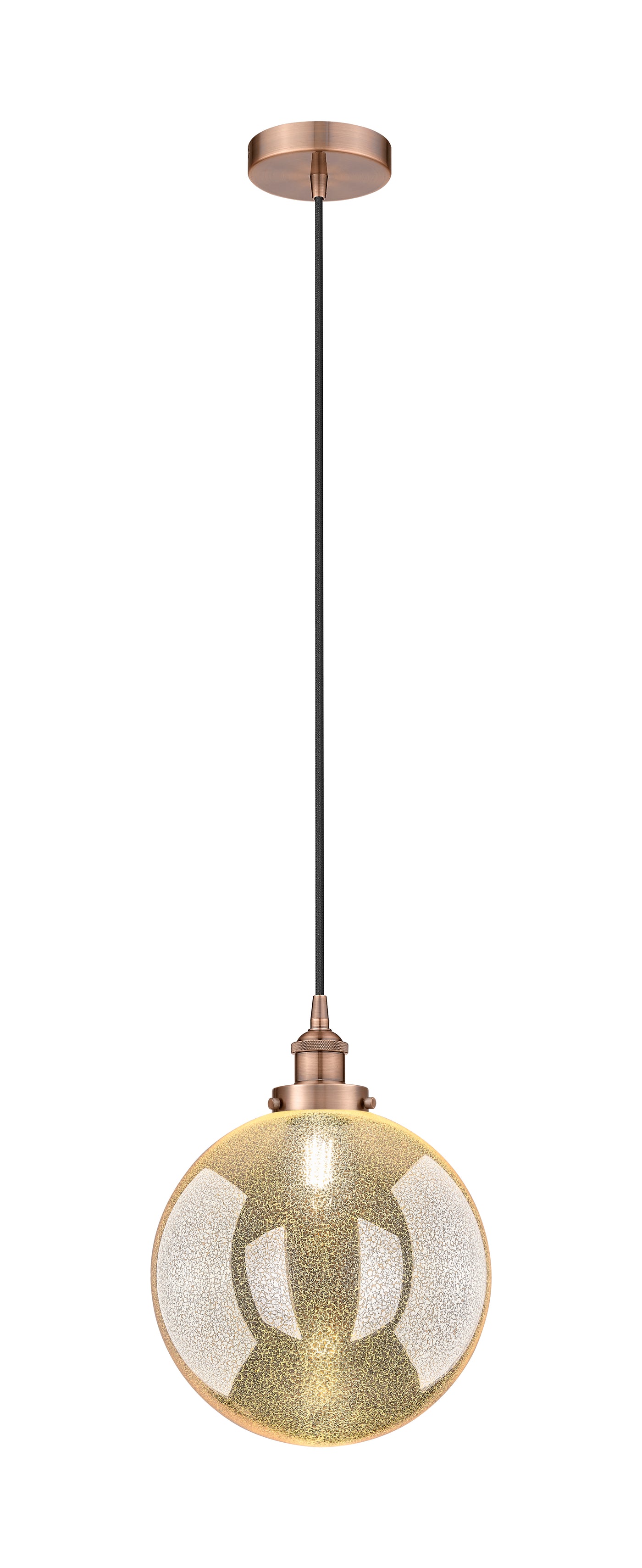 Edison Mini Pendant Cast Brass Antique