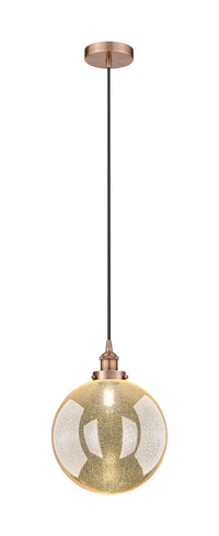 Edison Mini Pendant Cast Brass Antique