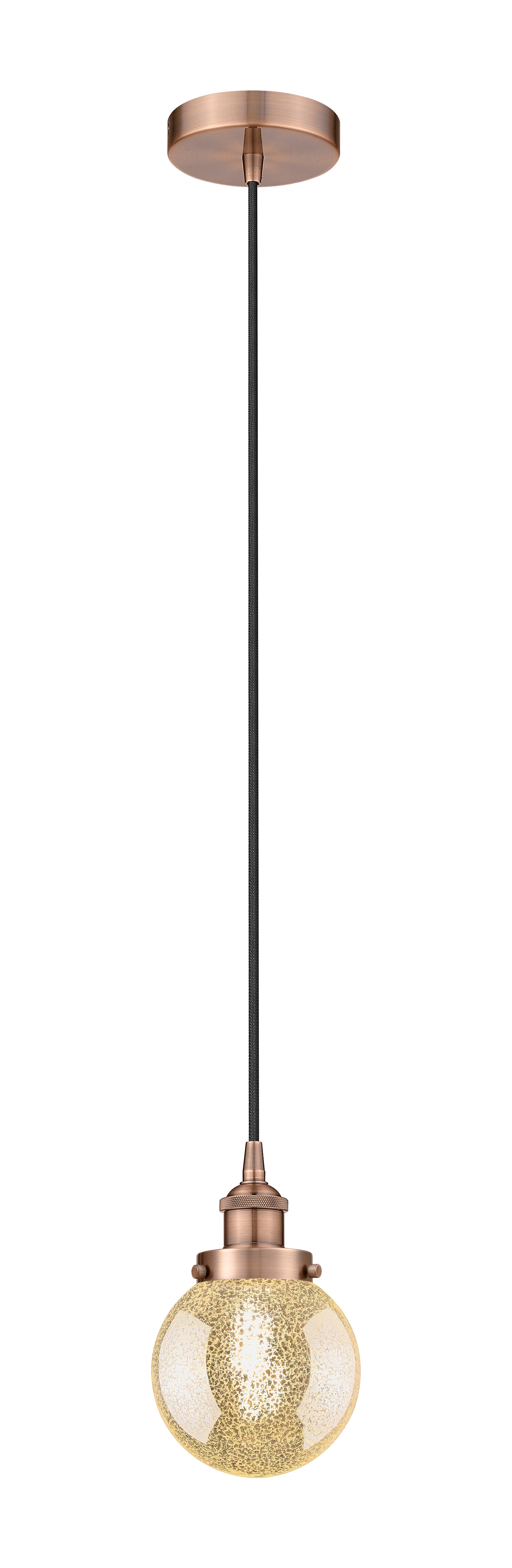 Edison Mini Pendant Antique Brass Finish