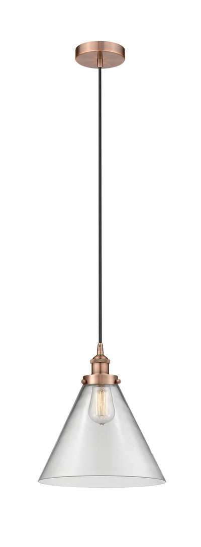 Edison Mini Pendant Cast Brass Antique
